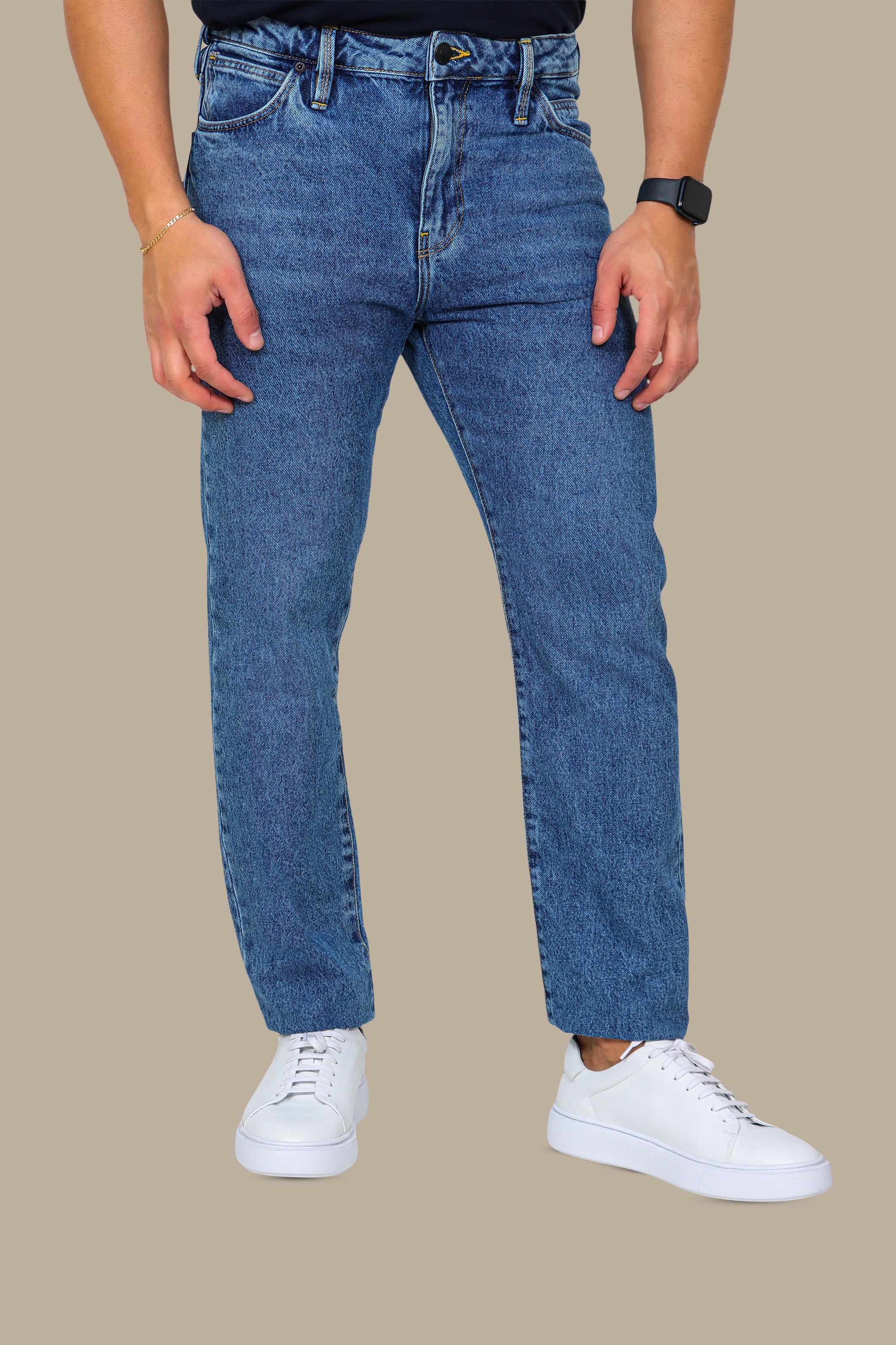 Light Blue Denim Regular Fit Jeans