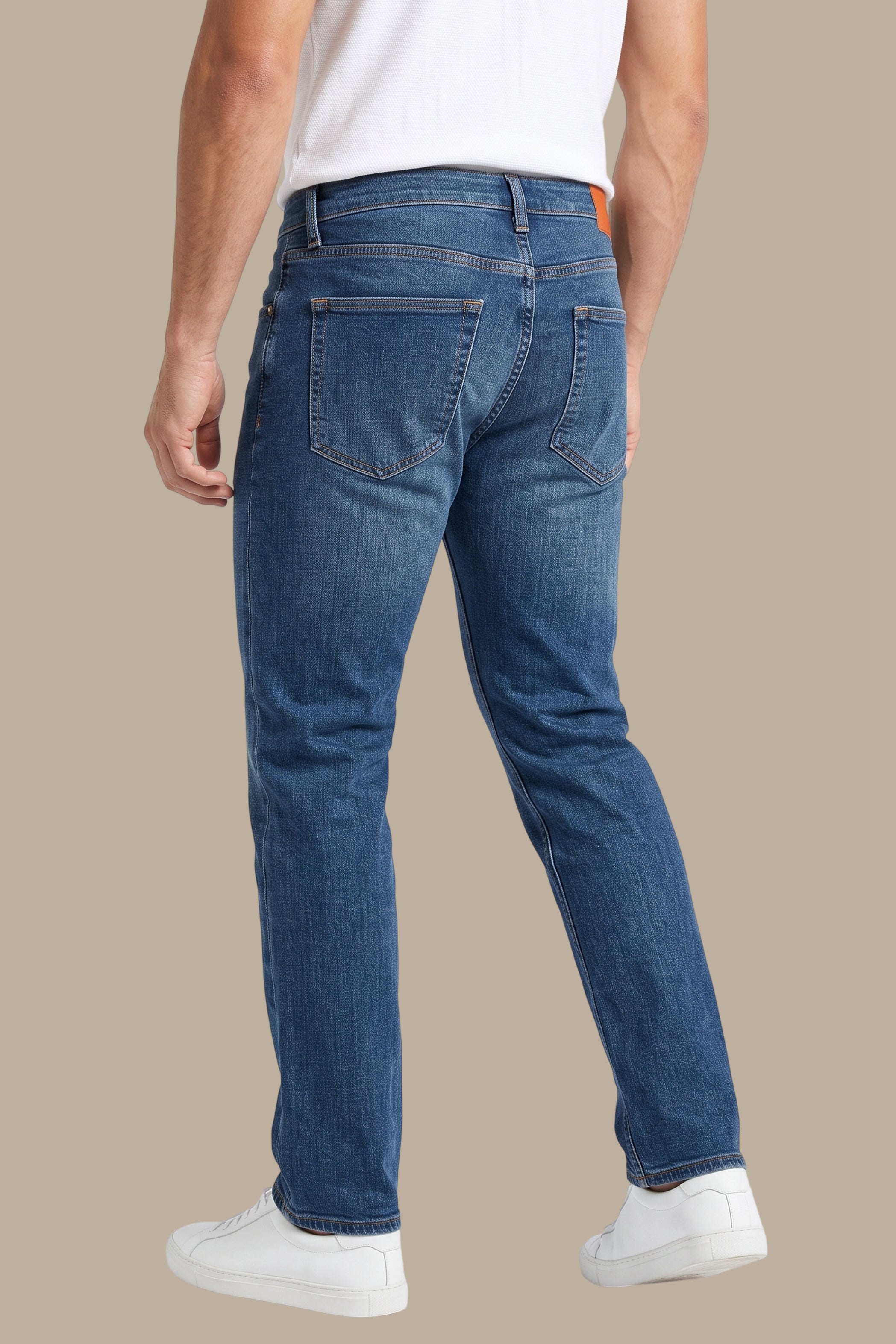 Regular Fit Washed Jeans