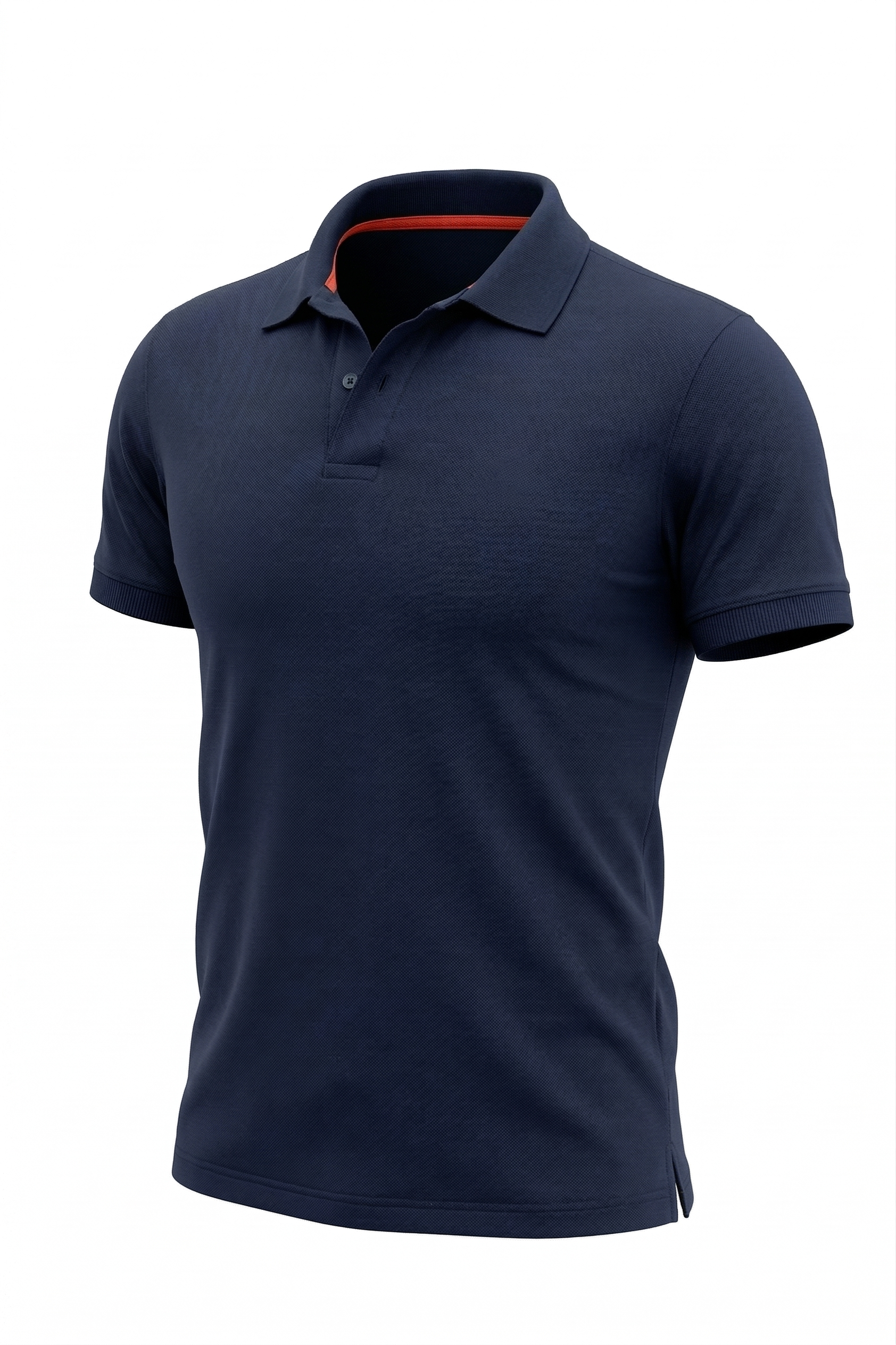 Navy Basic Piqué Polo