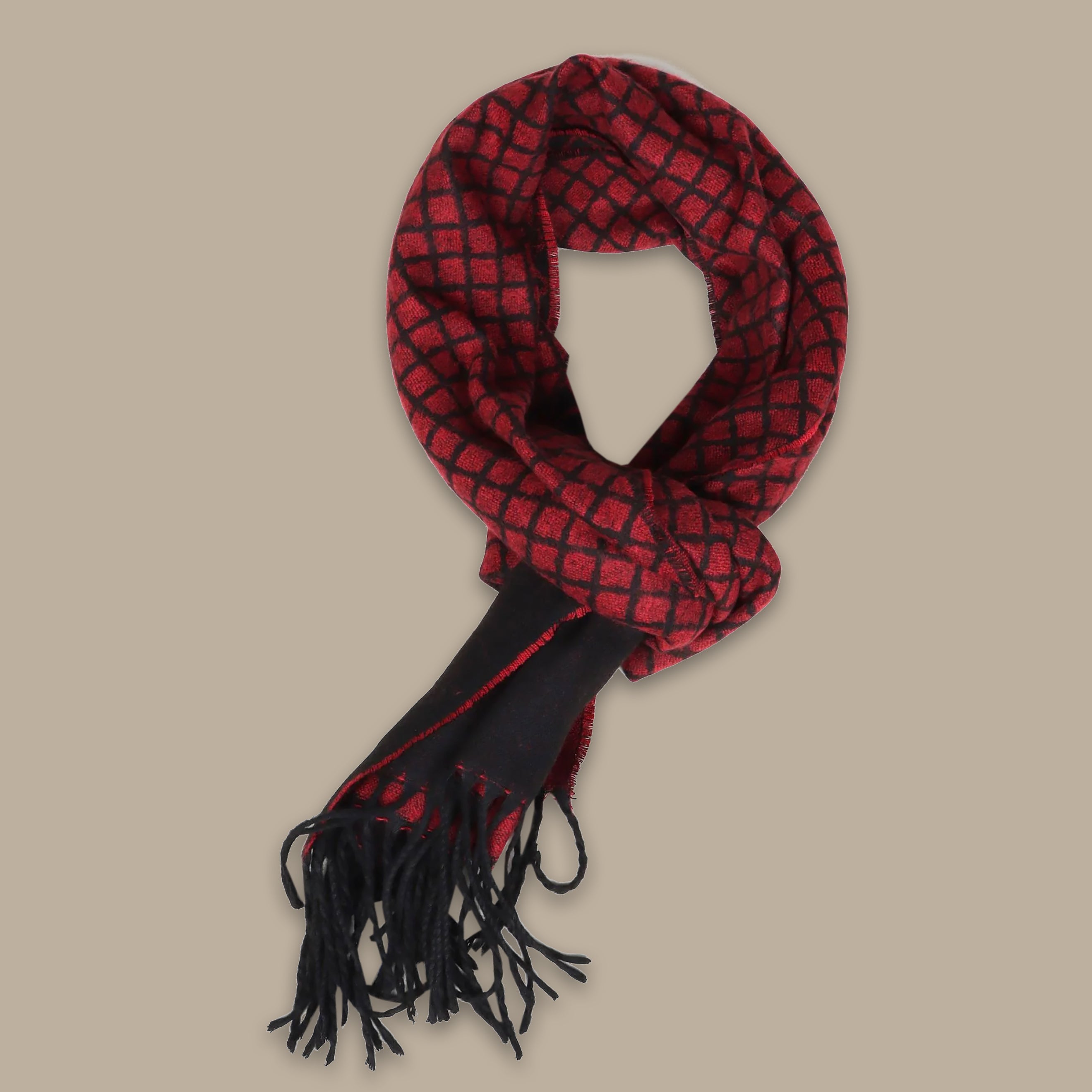 Red Designed Scarf