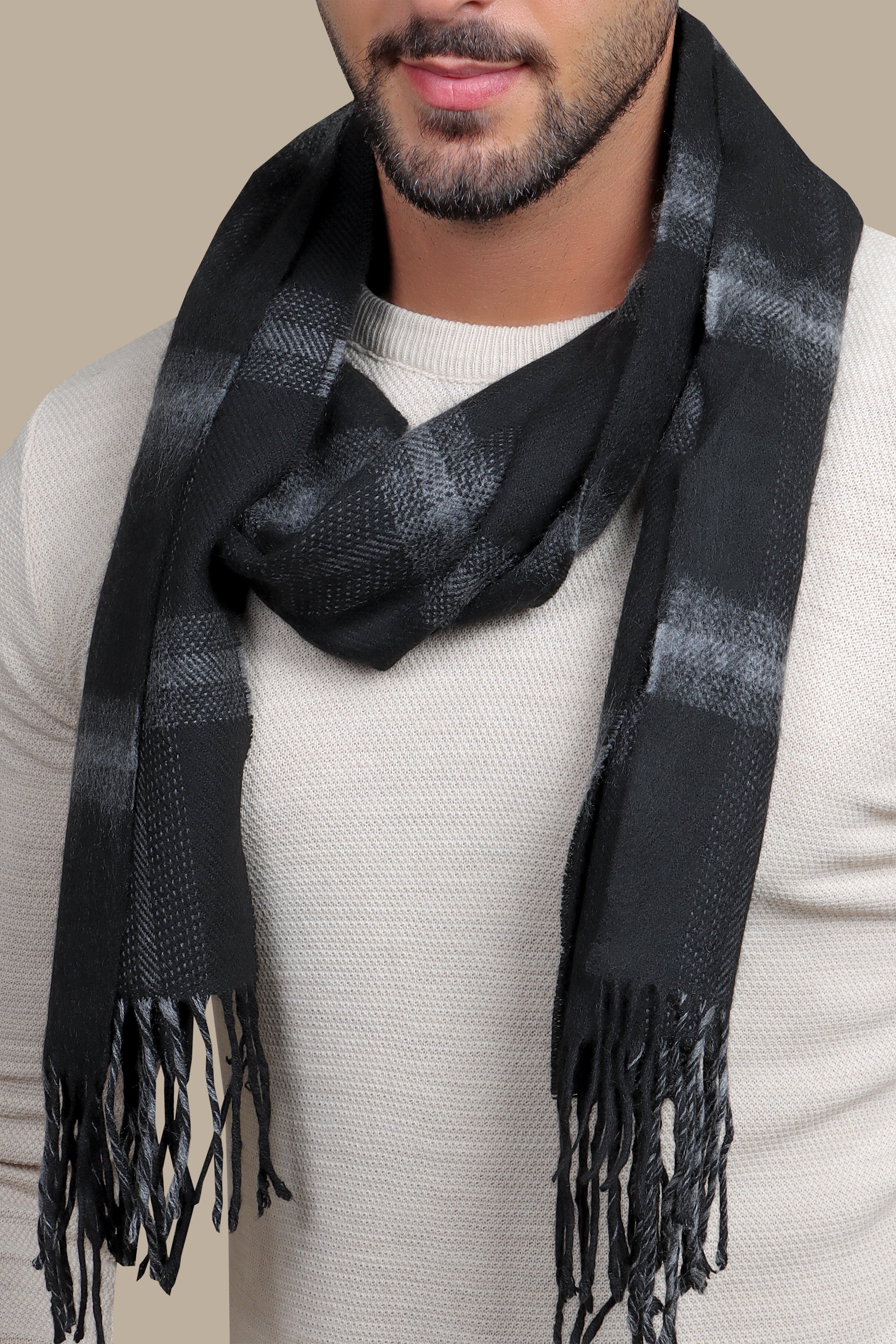 Scarf Designed Black