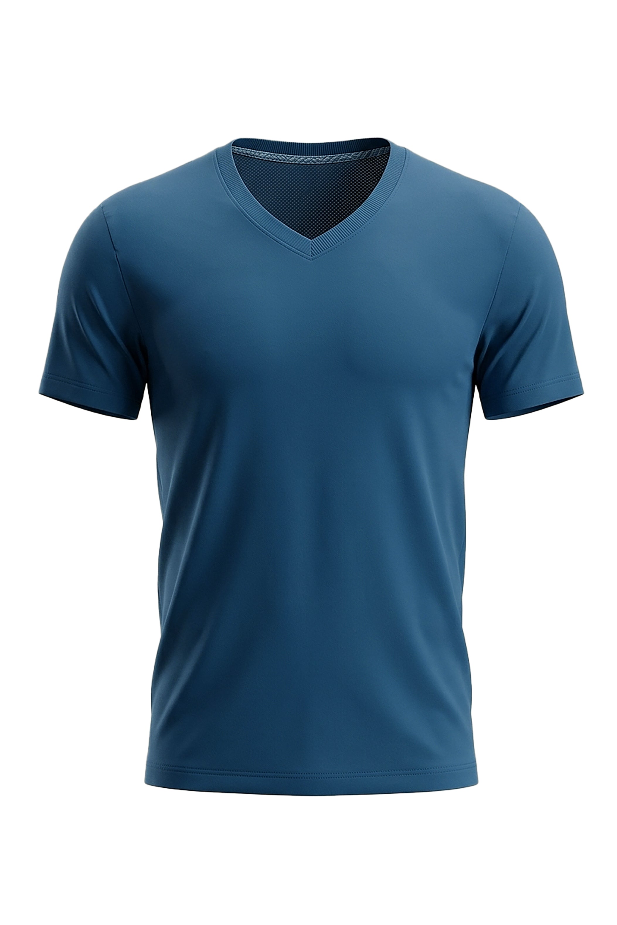 Petrol Basic V-Neck T-Shirt