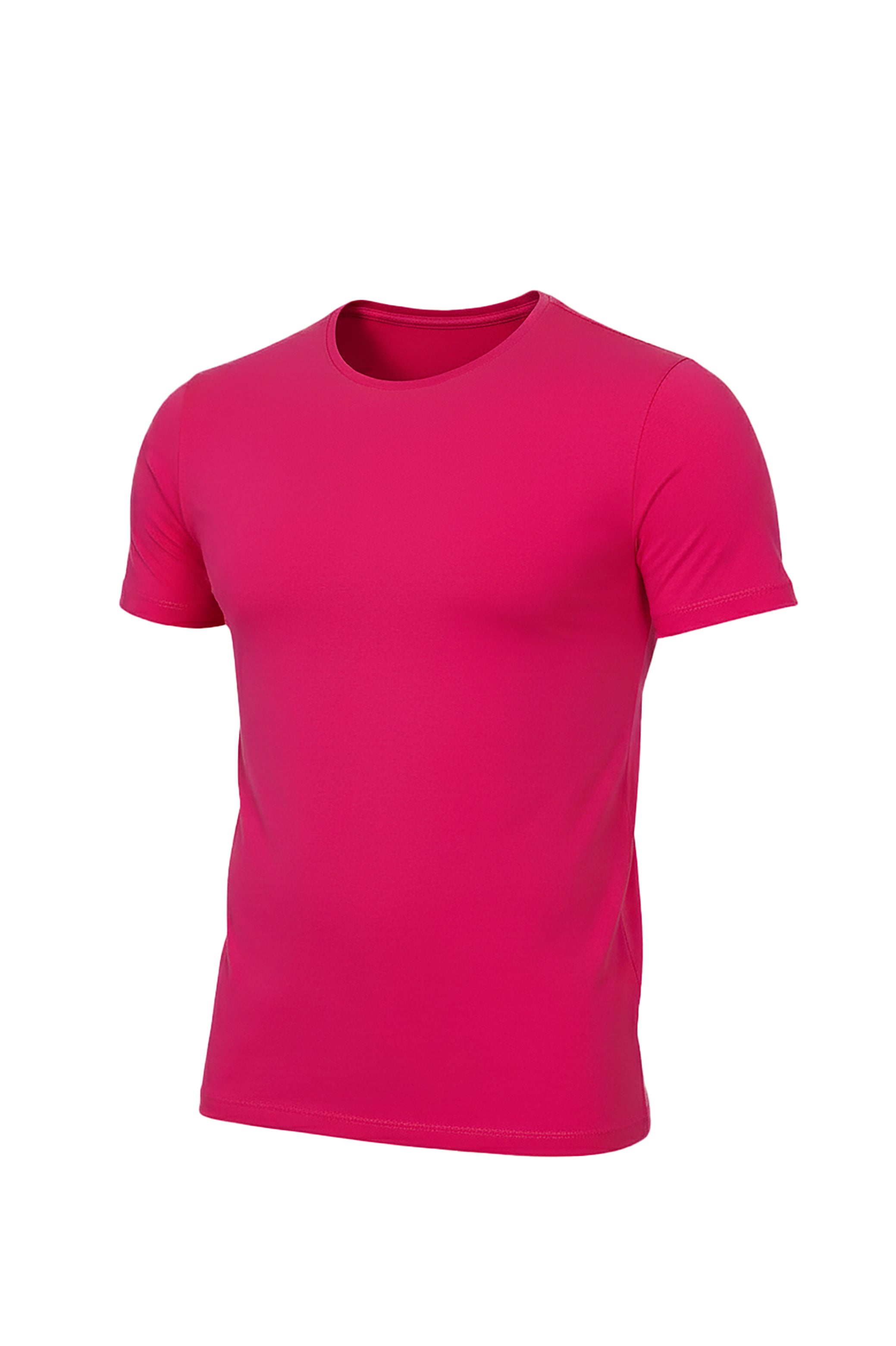 Fuchsia Pop: Basic Round Neck T-Shirt