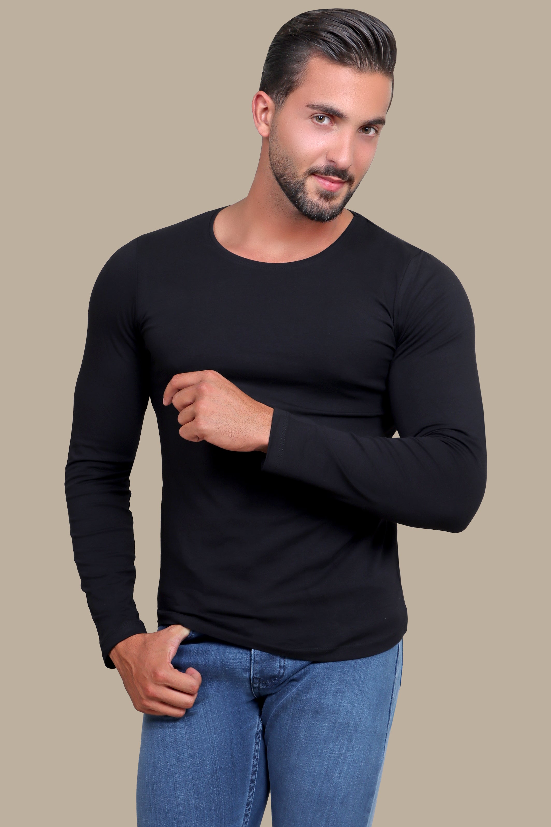 Classic Black Long Sleeve Tee