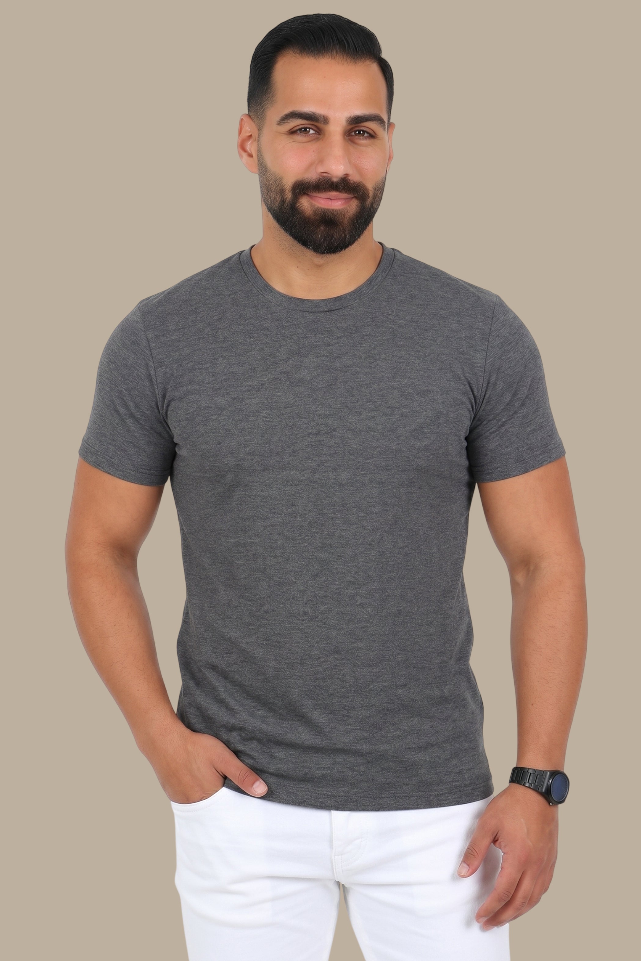 Basic Big Size T-Shirt – Grey