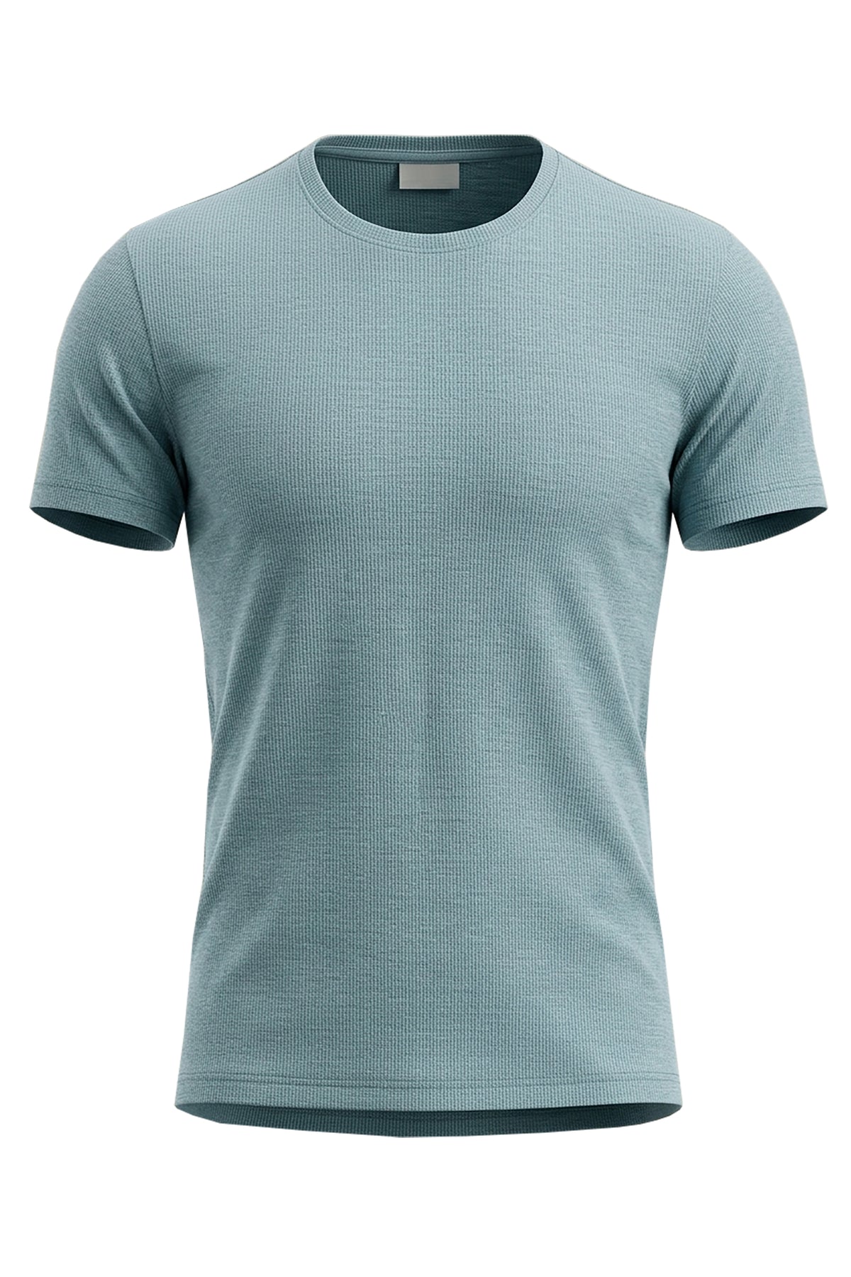 Basic Square Structured Pattern T-Shirt