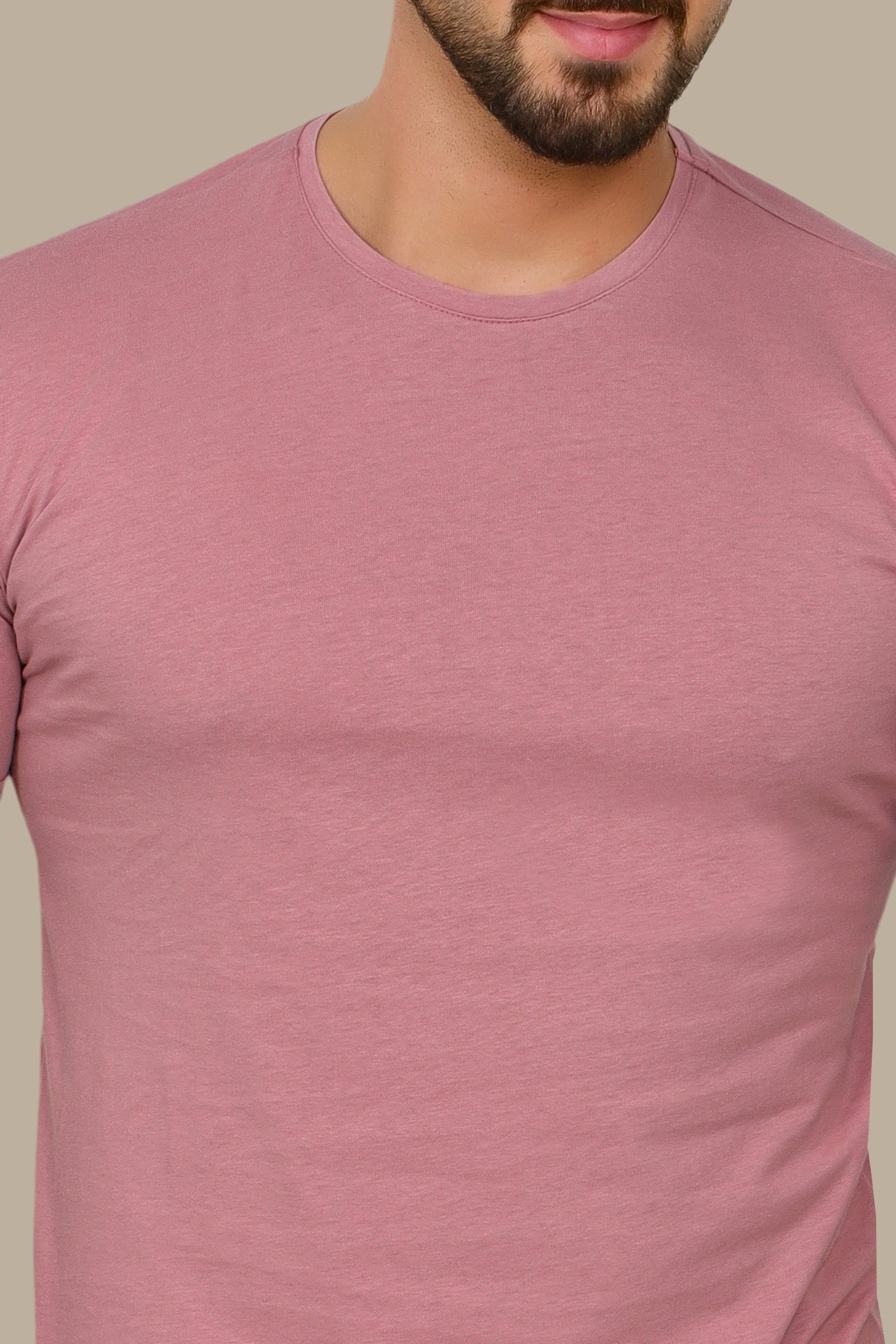 Pink Round Neck T-Shirt