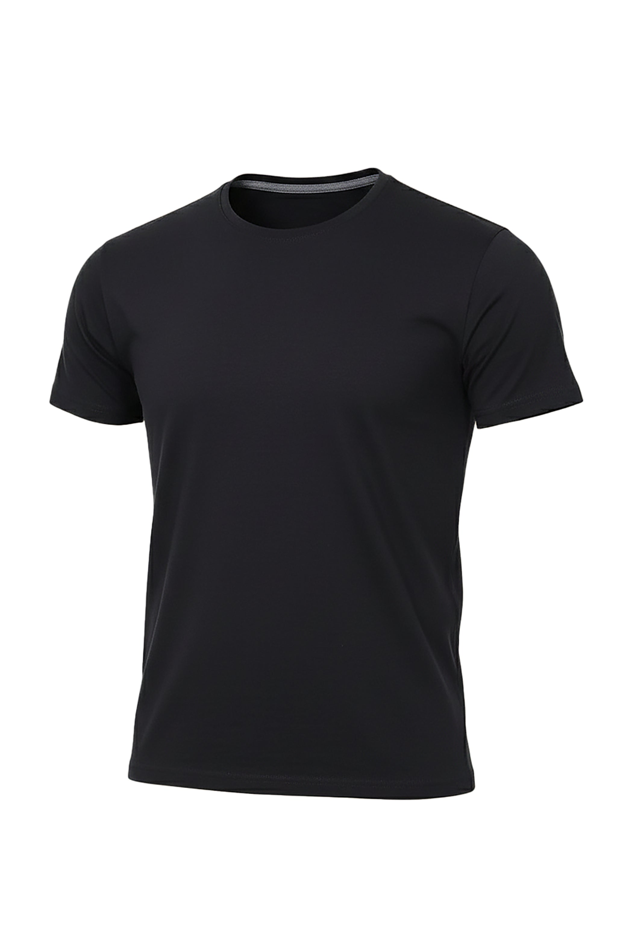 Black Round Neck T-Shirt