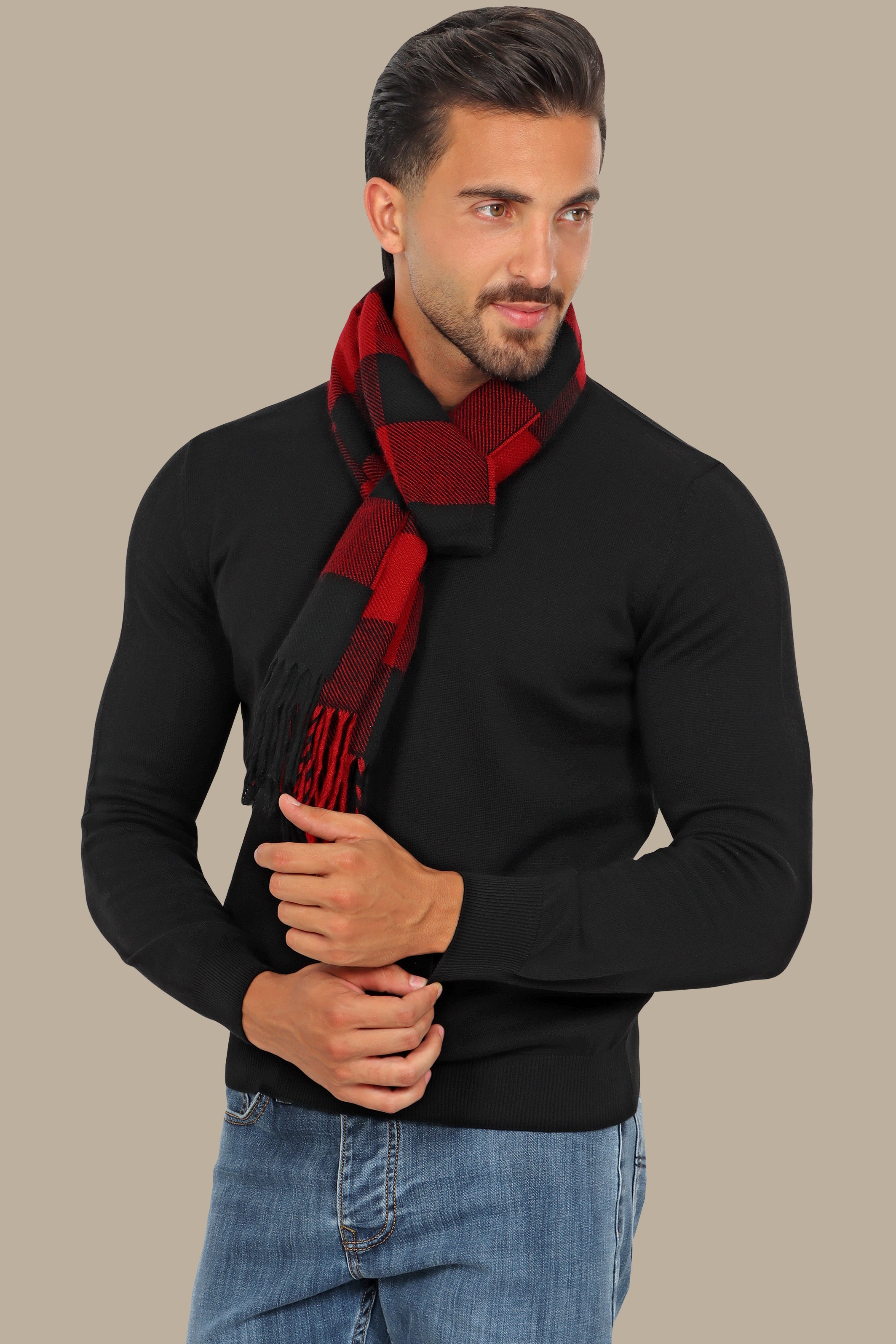 Black Classic: Round Neck Basic Sweater