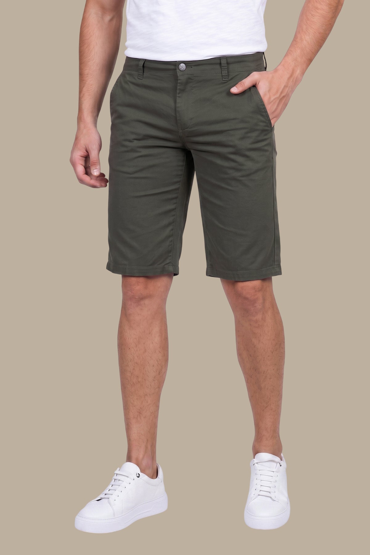 Plain Slim Chino Short