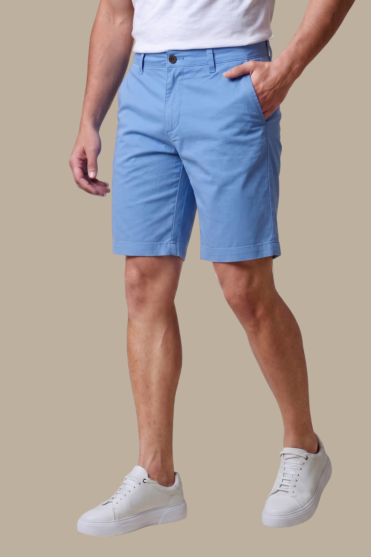 Plain Slim Chino Short