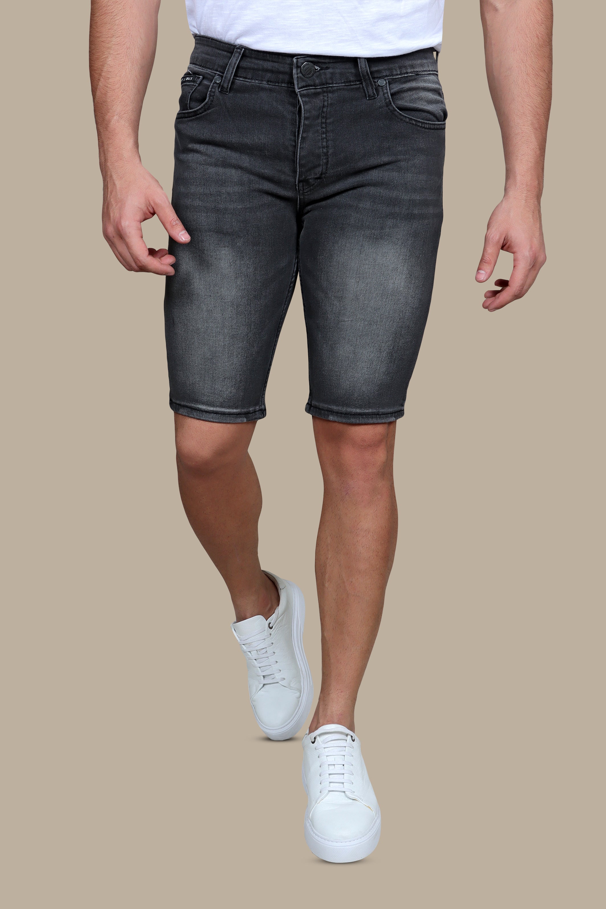 Short Denim Plain | Gray