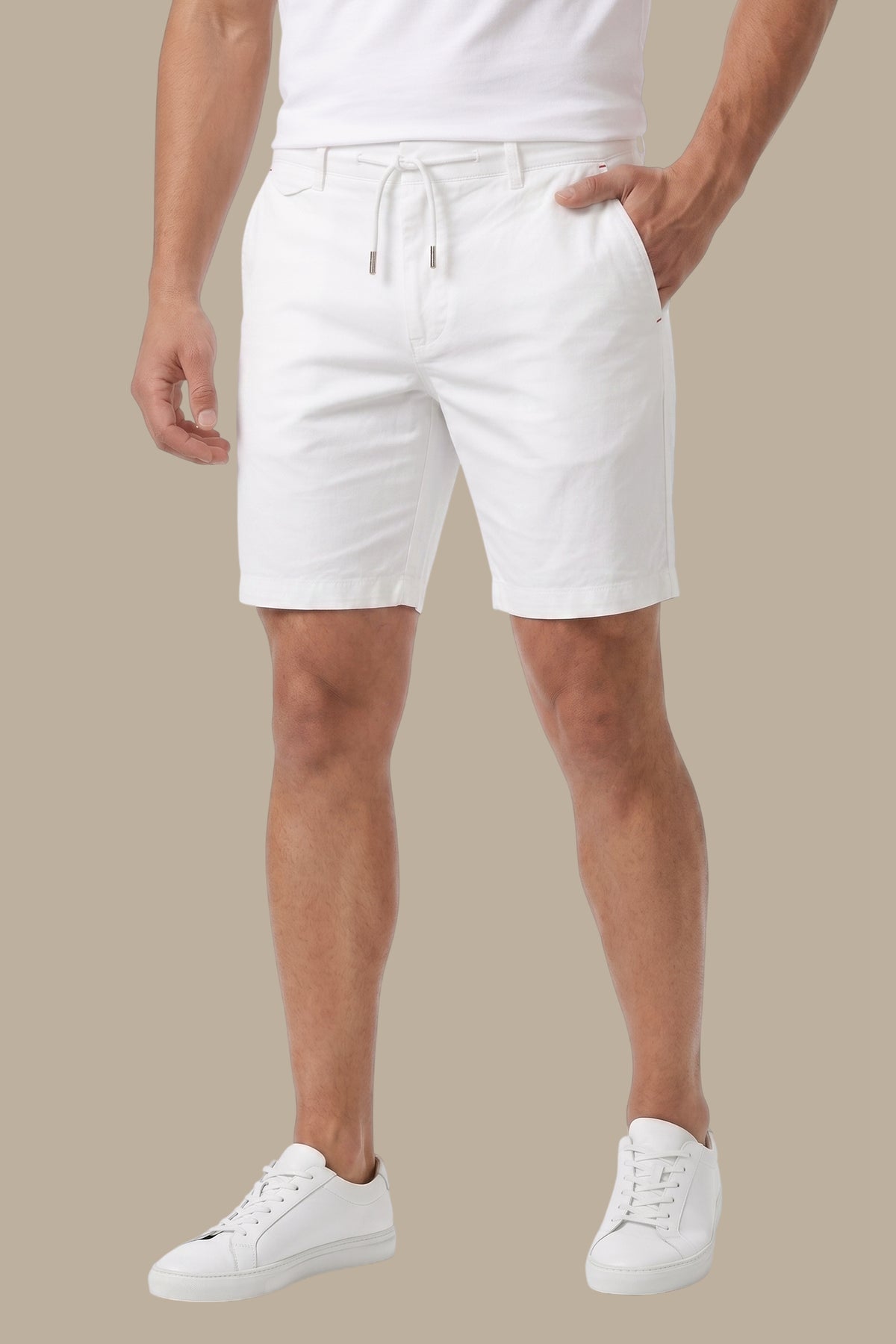 Tencel Shorts with Elastic Waistband