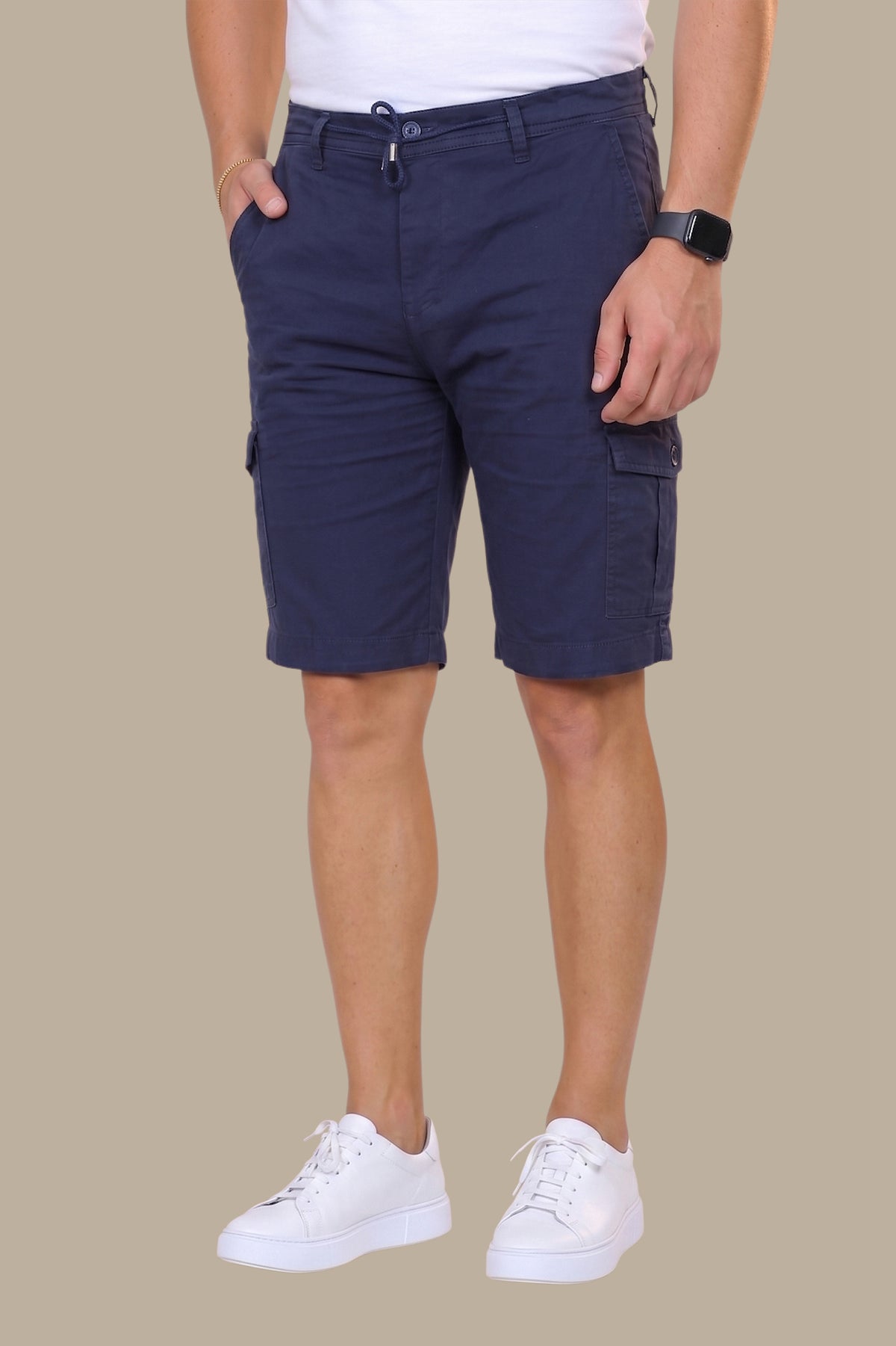 Navy Regular Cargo Shorts