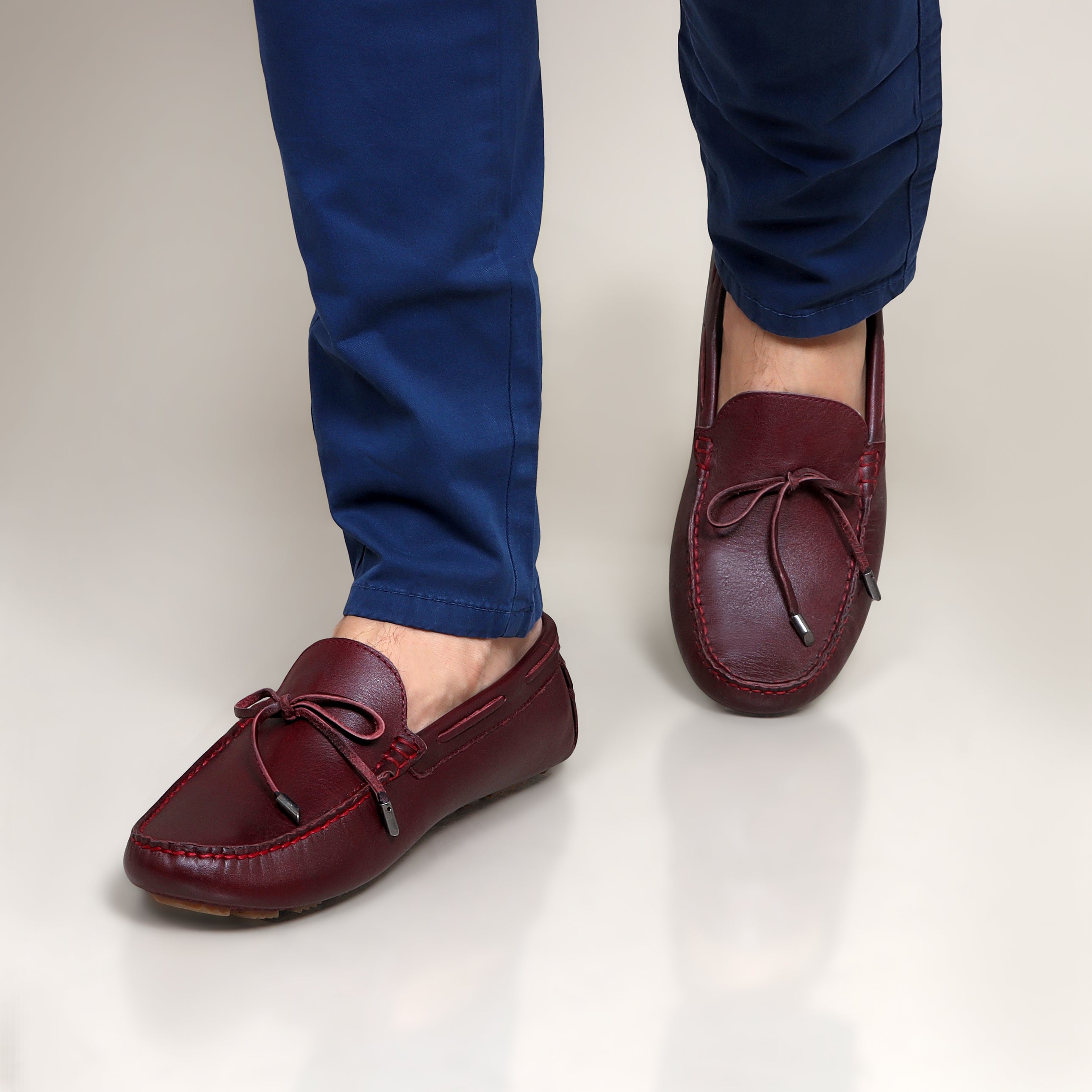 Maroon moccasins hot sale