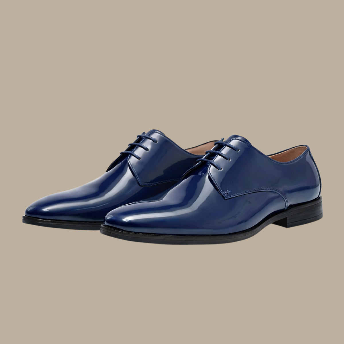 Navy Classic Basic Shiny Shoes