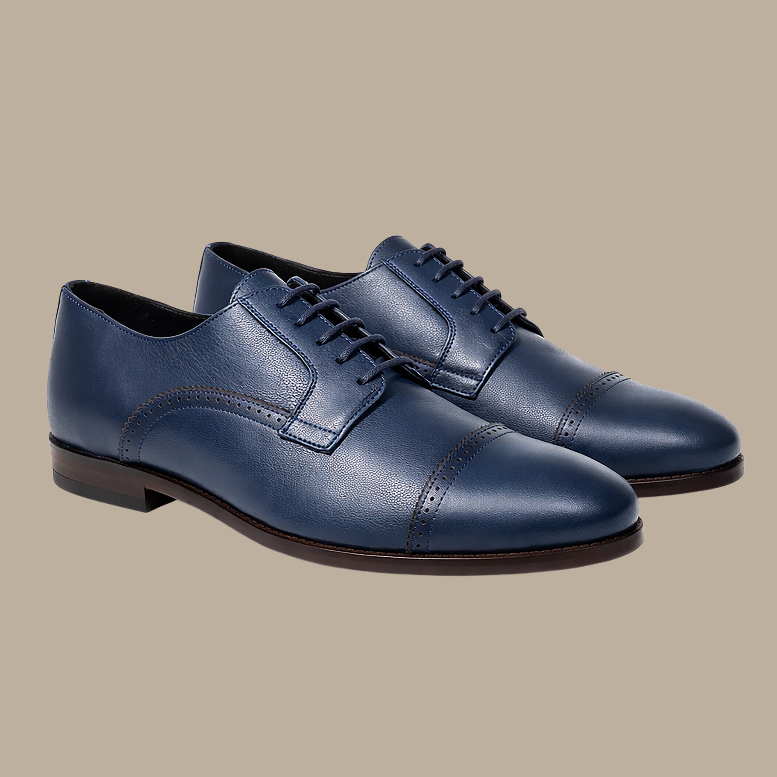 Navy Classic Oxford Shoes