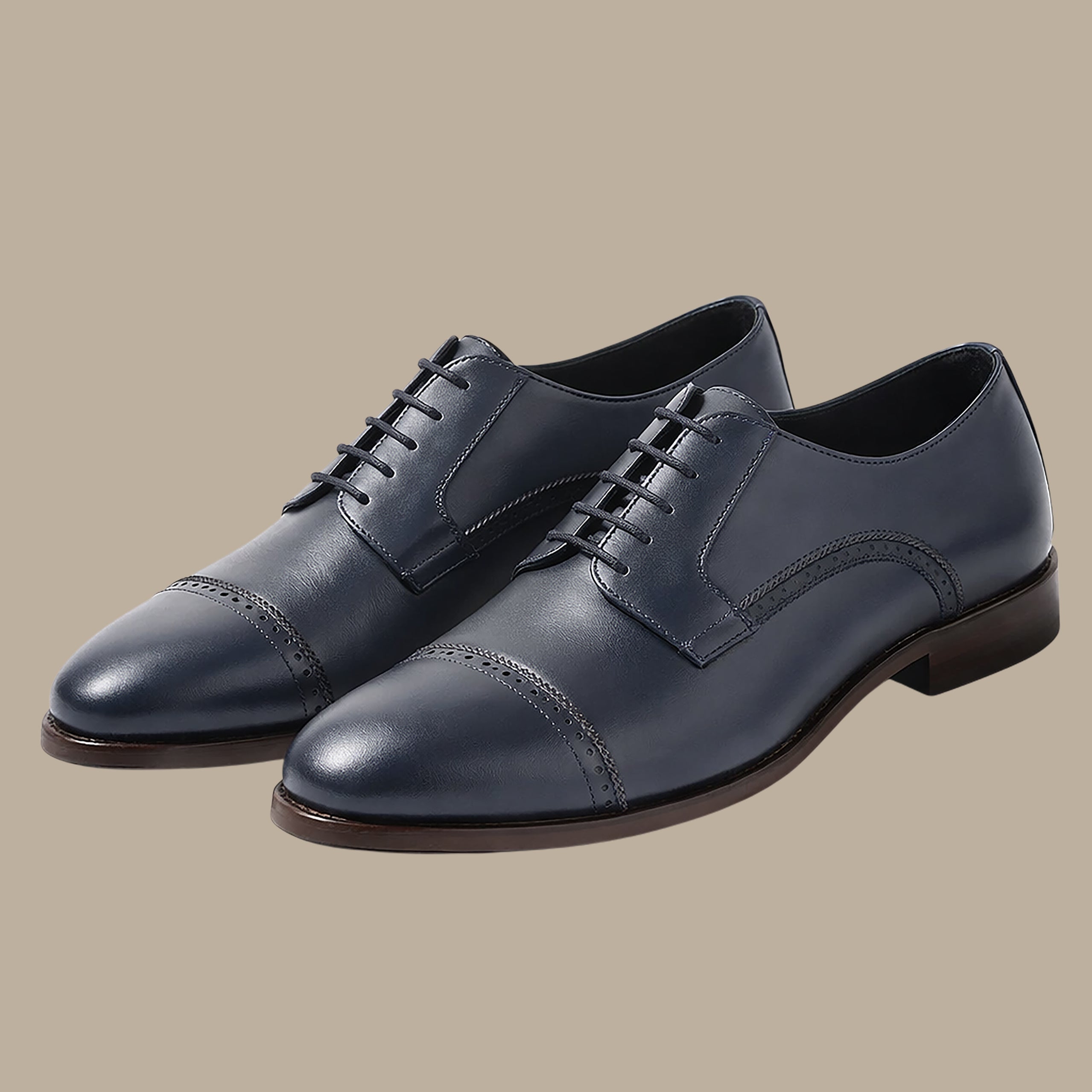 Navy Classic Oxford Shoes