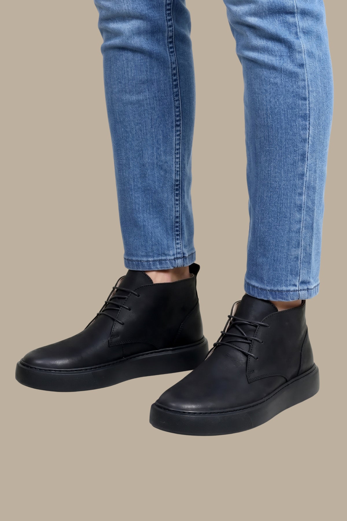Shoes Half Boot Nubuck Plain