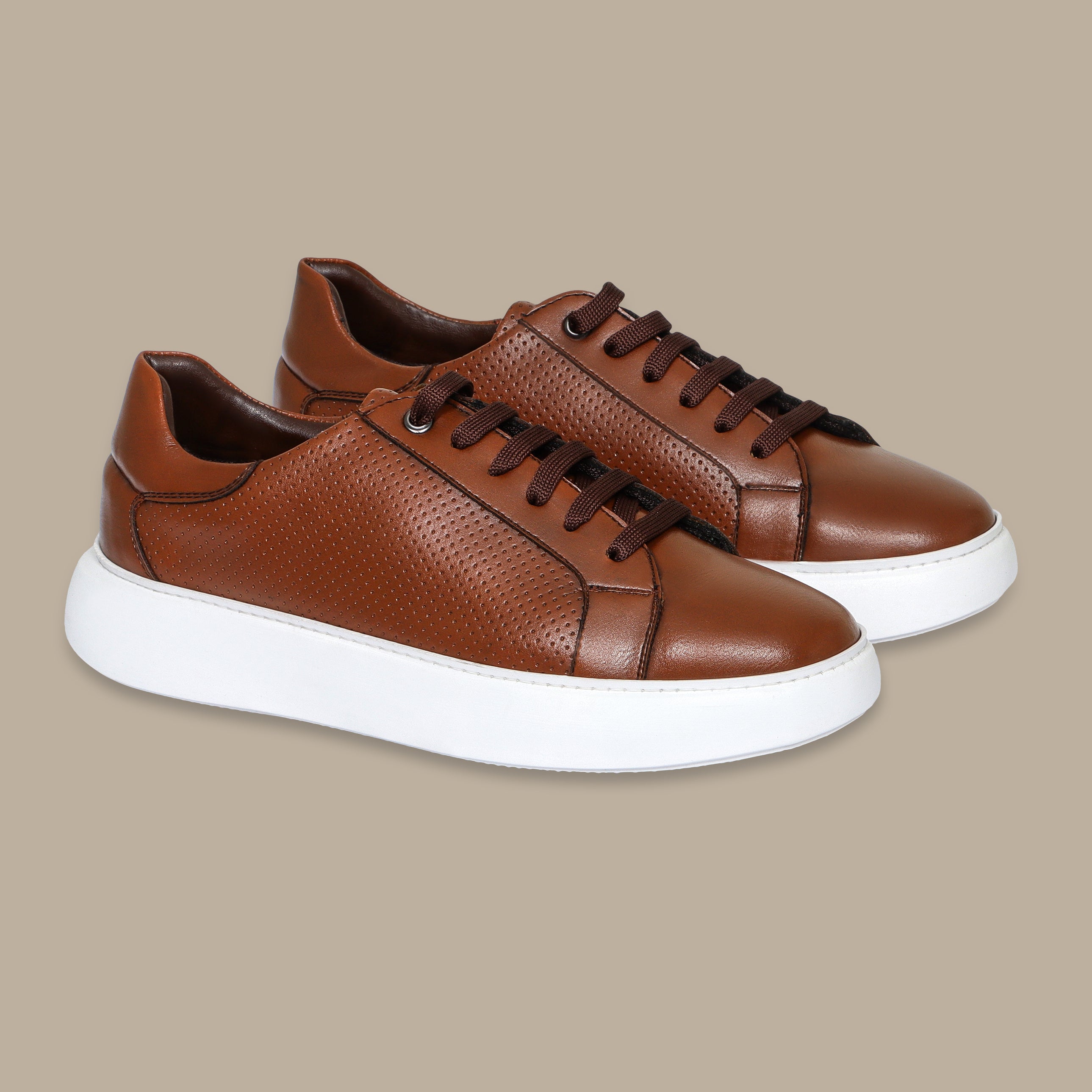 Havane Dotted Trainers with Textured Finish