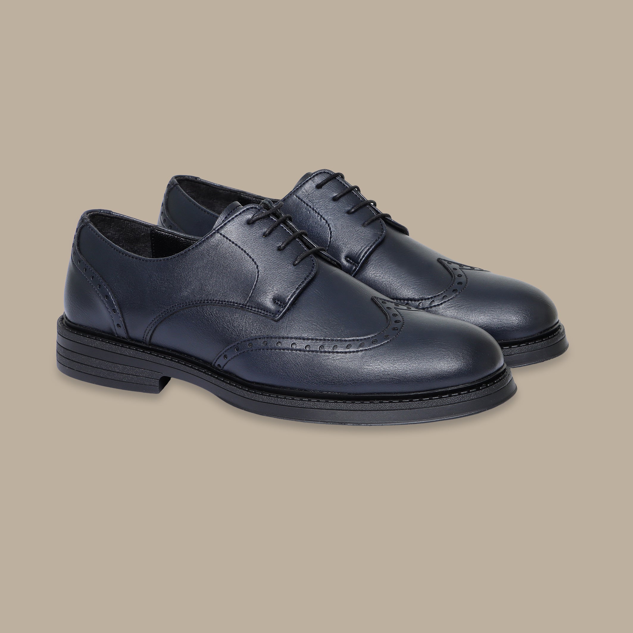Smart English Loafers in Navy Leather