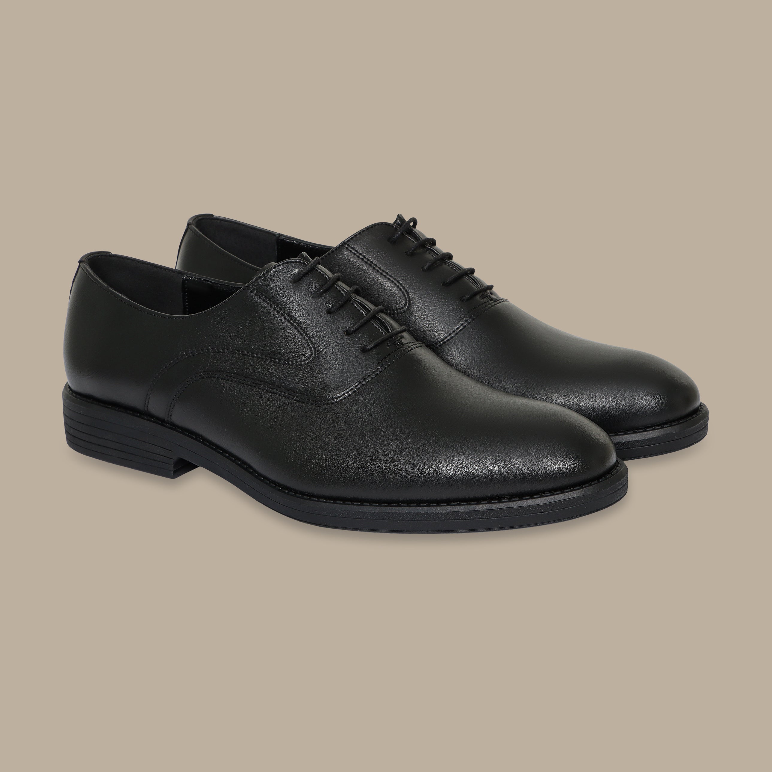 Classic Black Leather Dress Shoes