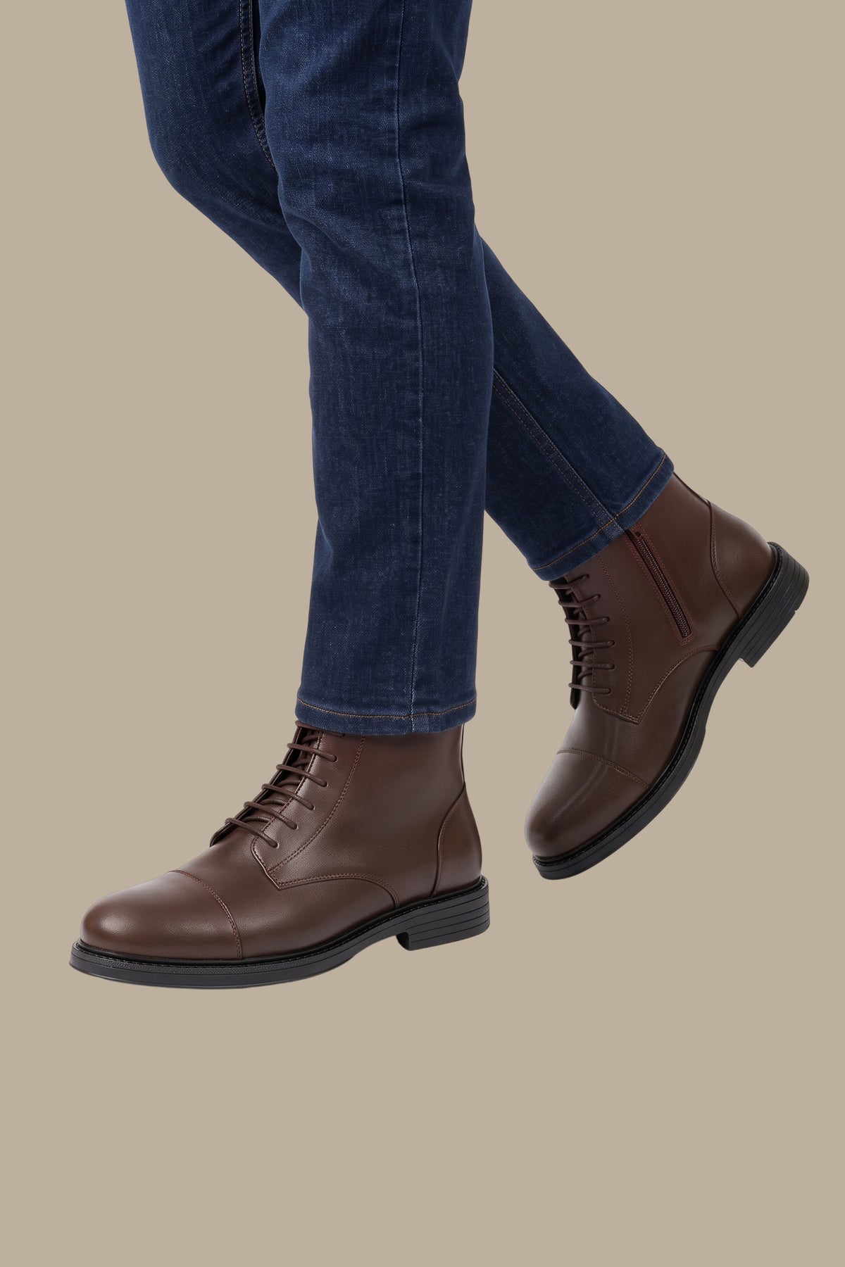 Oxford Lace-Up Ankle Boots