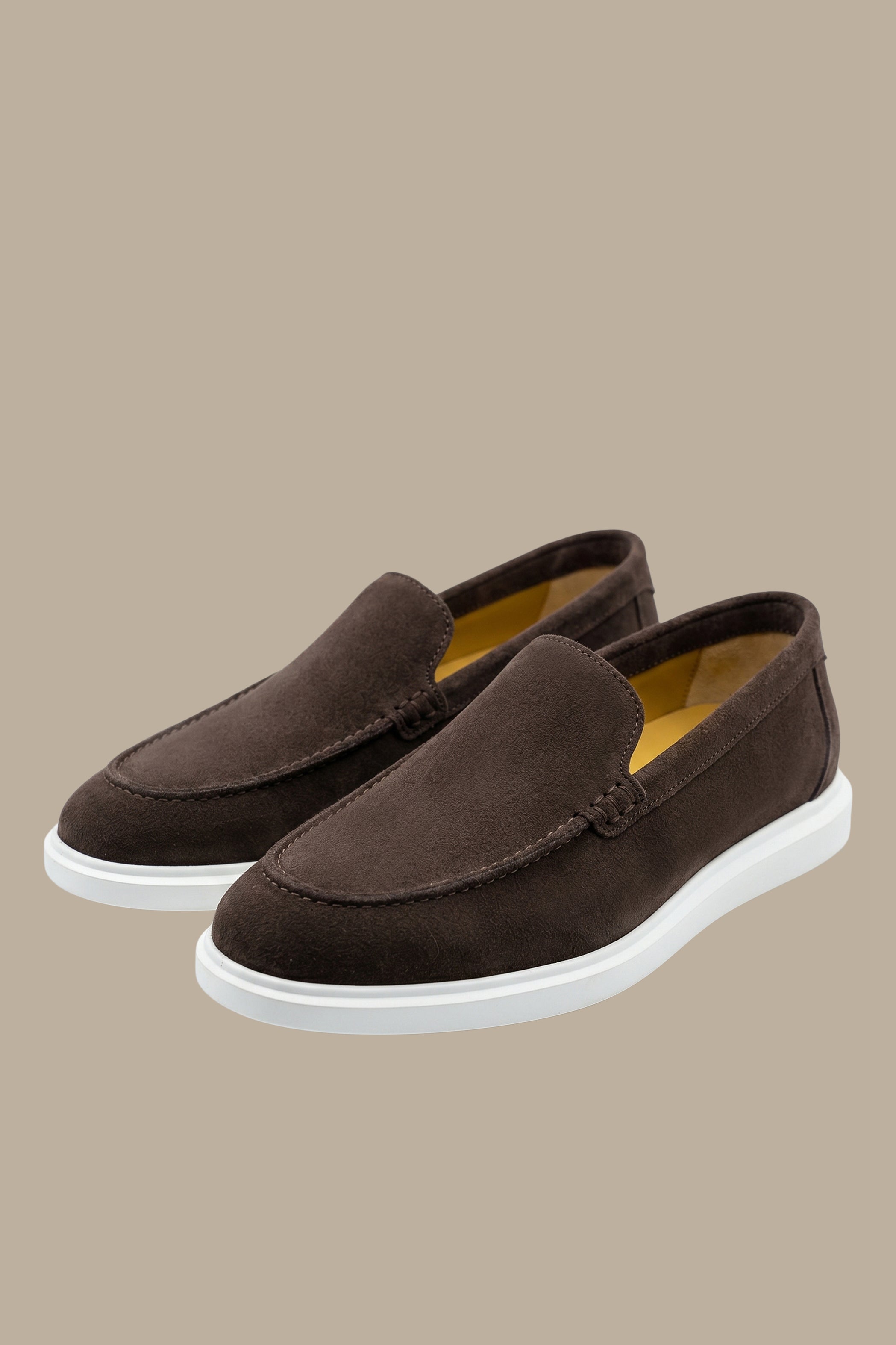 Brown Suede Loafer Shoes