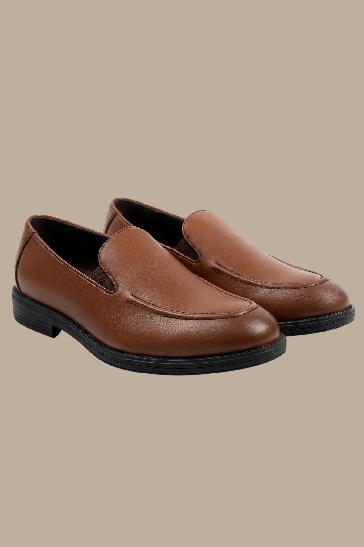 Leather Moc Toe Penny Loafer