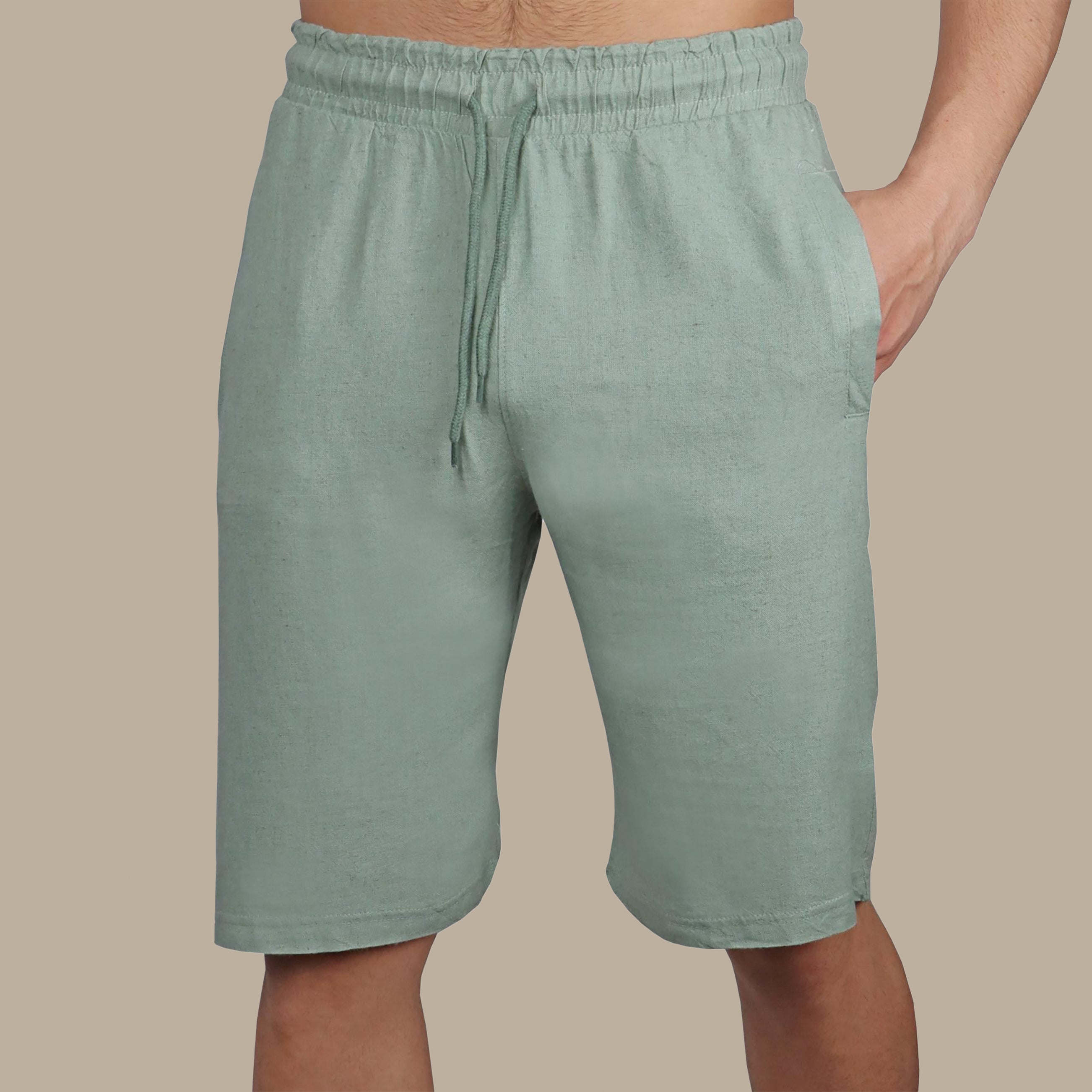 Olive Oasis: The Essential Short Linen Collection