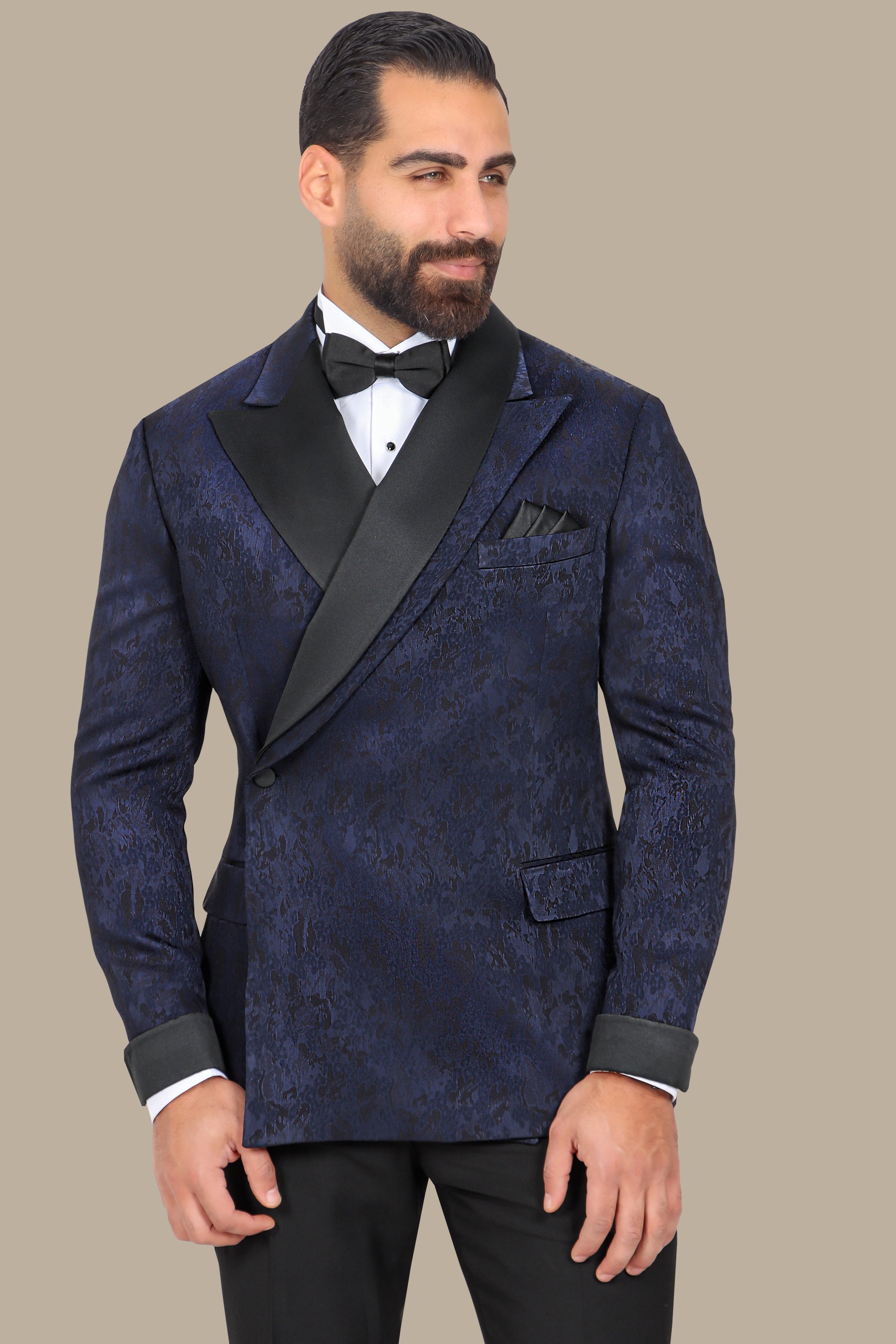 Navy Tuxedo with Peak Lapel