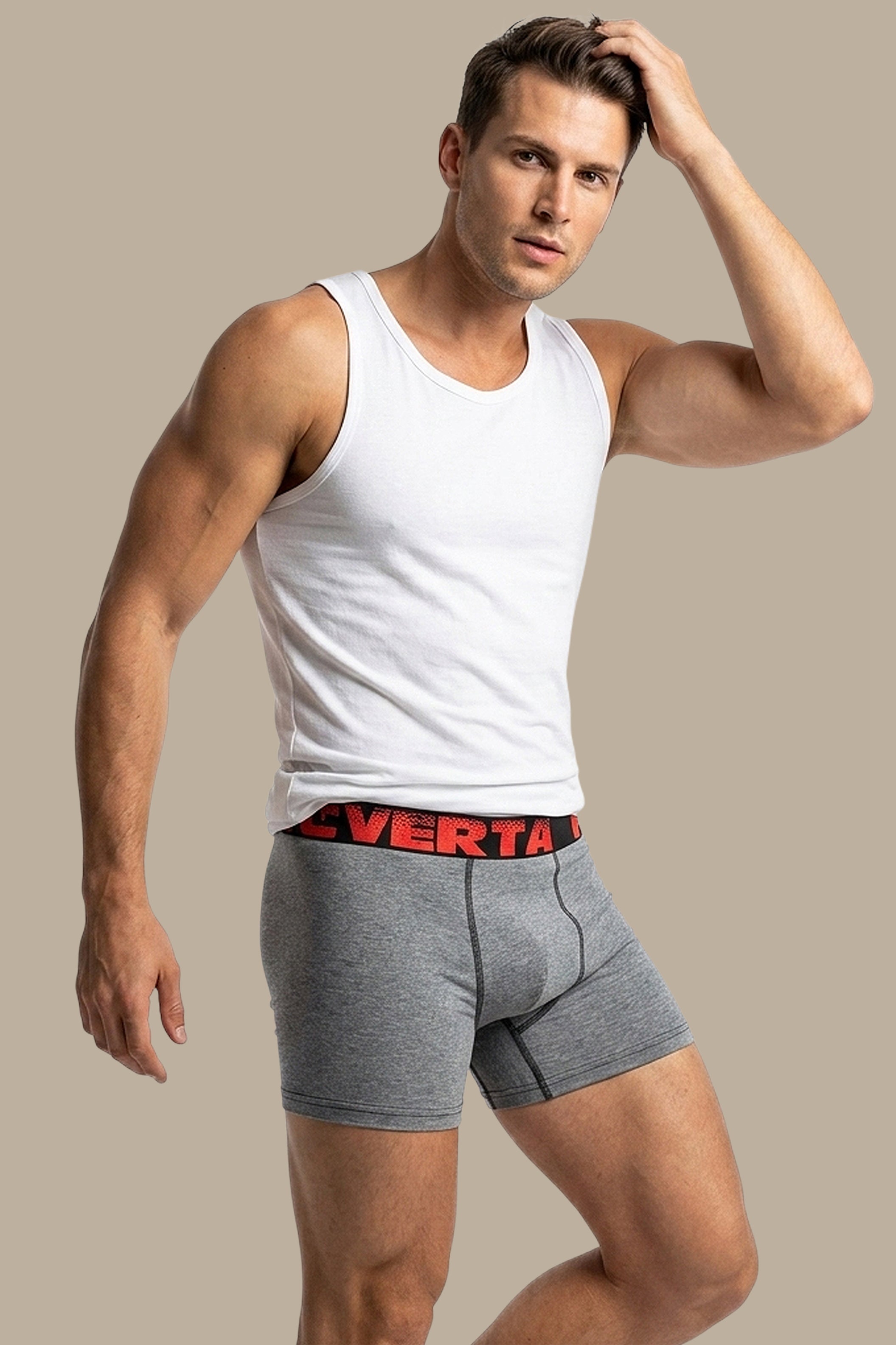 Fidel Verta Gray Solid Boxer