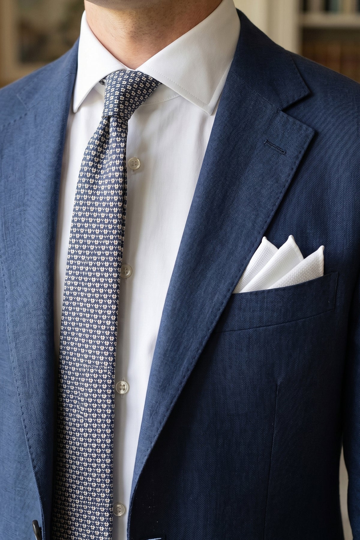Plain Structure Pocket Square
