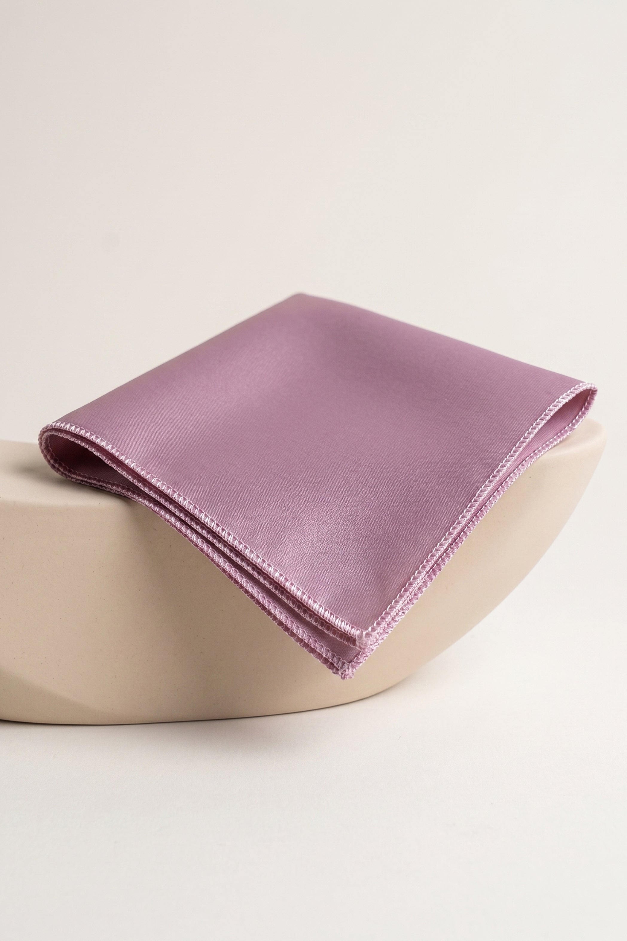 Rose Lilac Satin Pocket Square