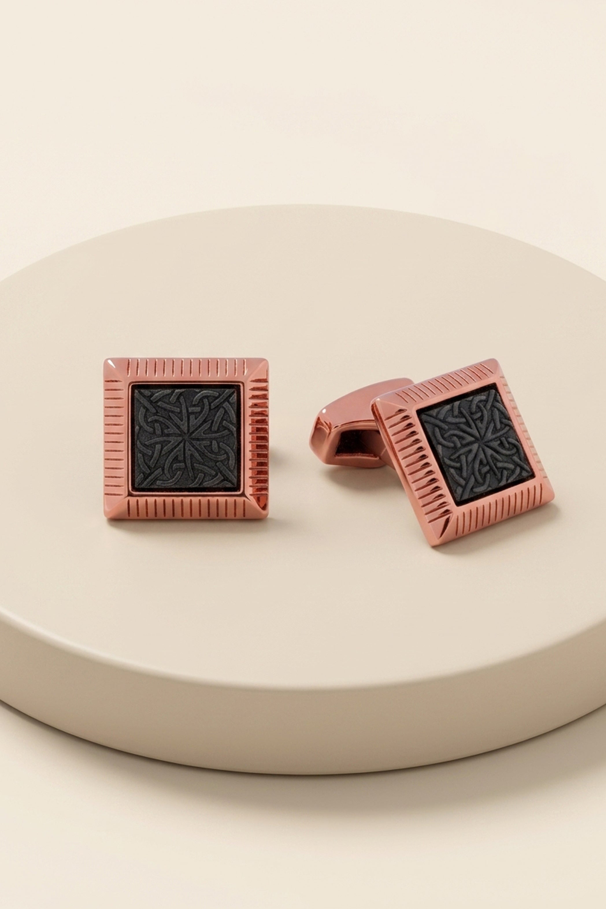 Rose Gold Square Cufflinks