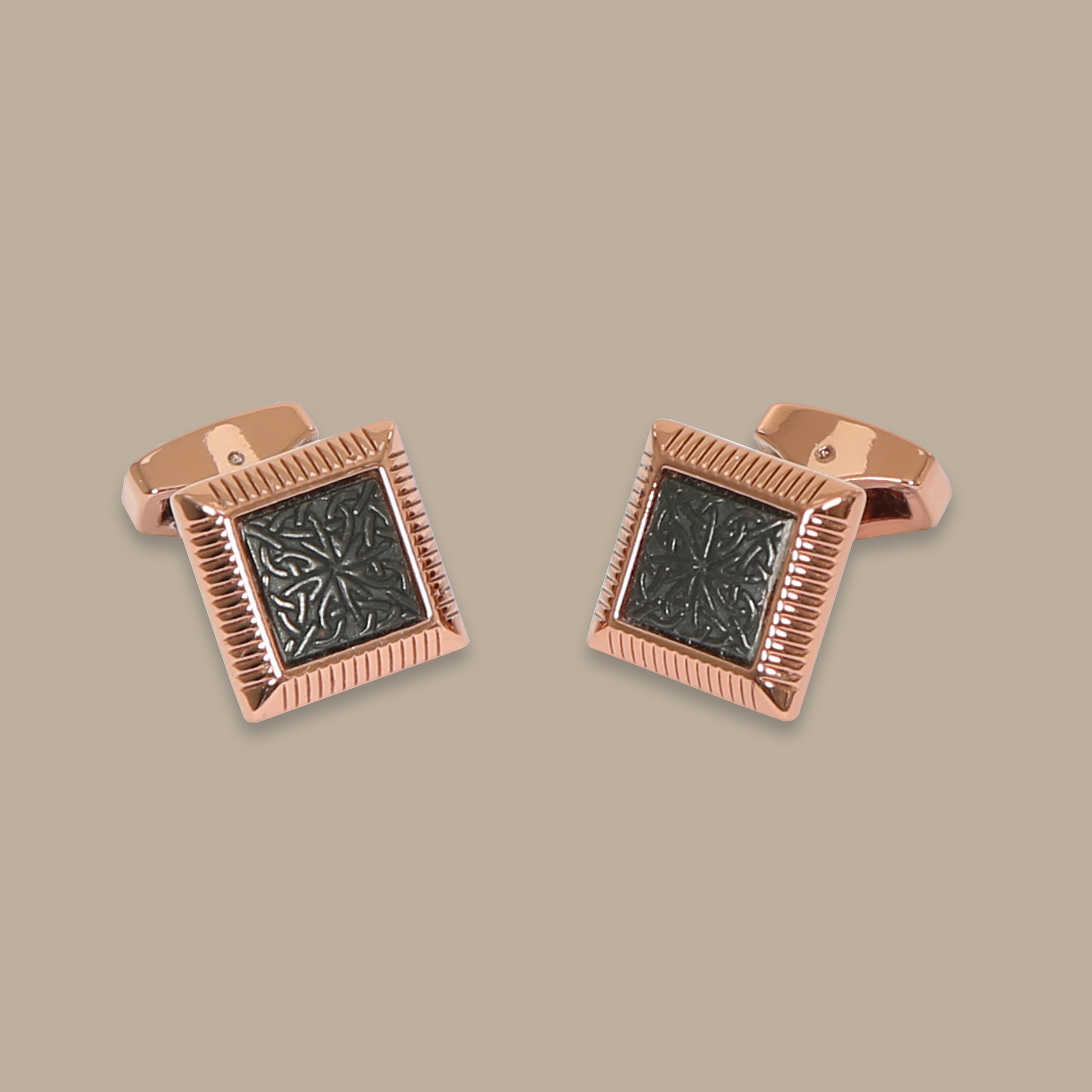Rose Gold Square Cufflinks