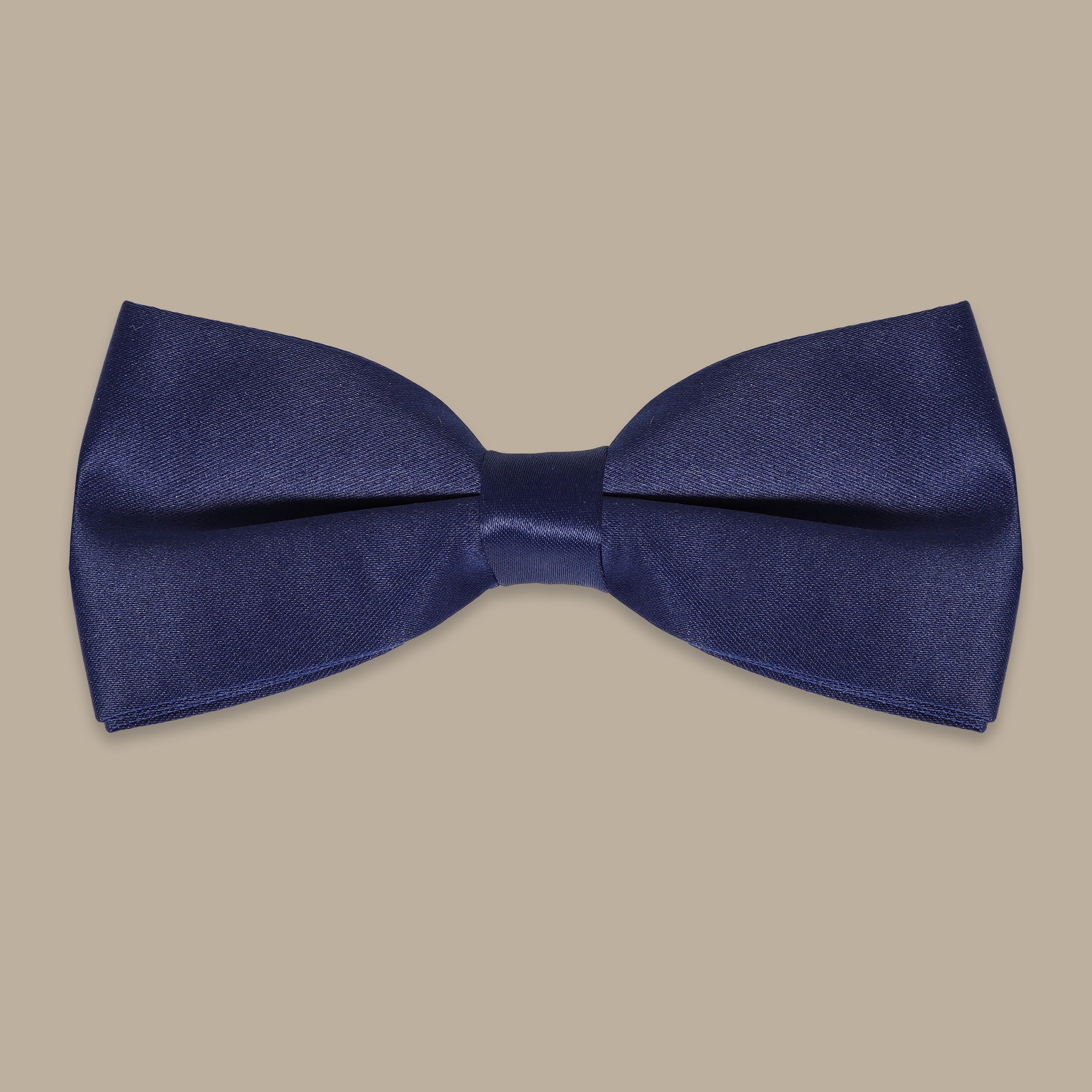 Basic Satin Navy Bowtie