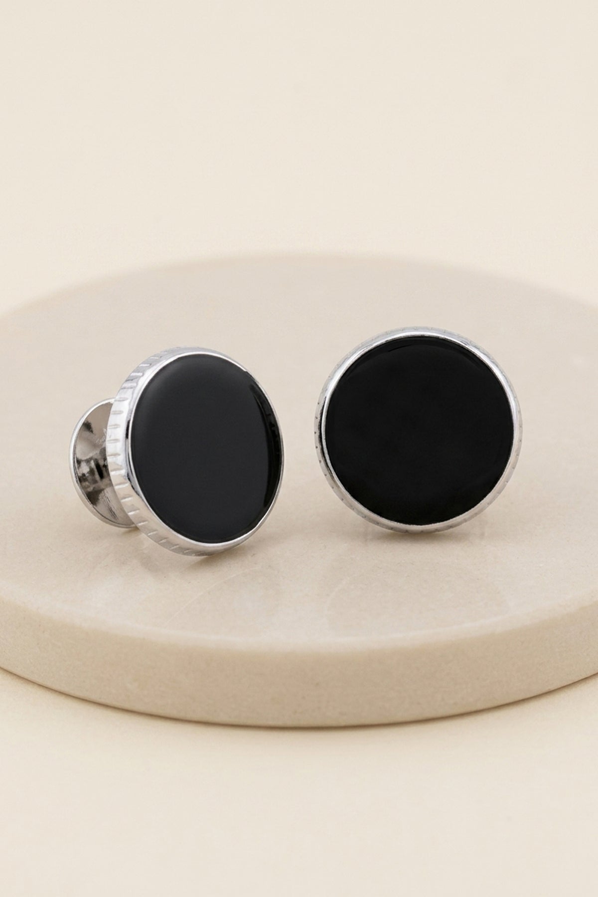 Classic Black Cufflinks