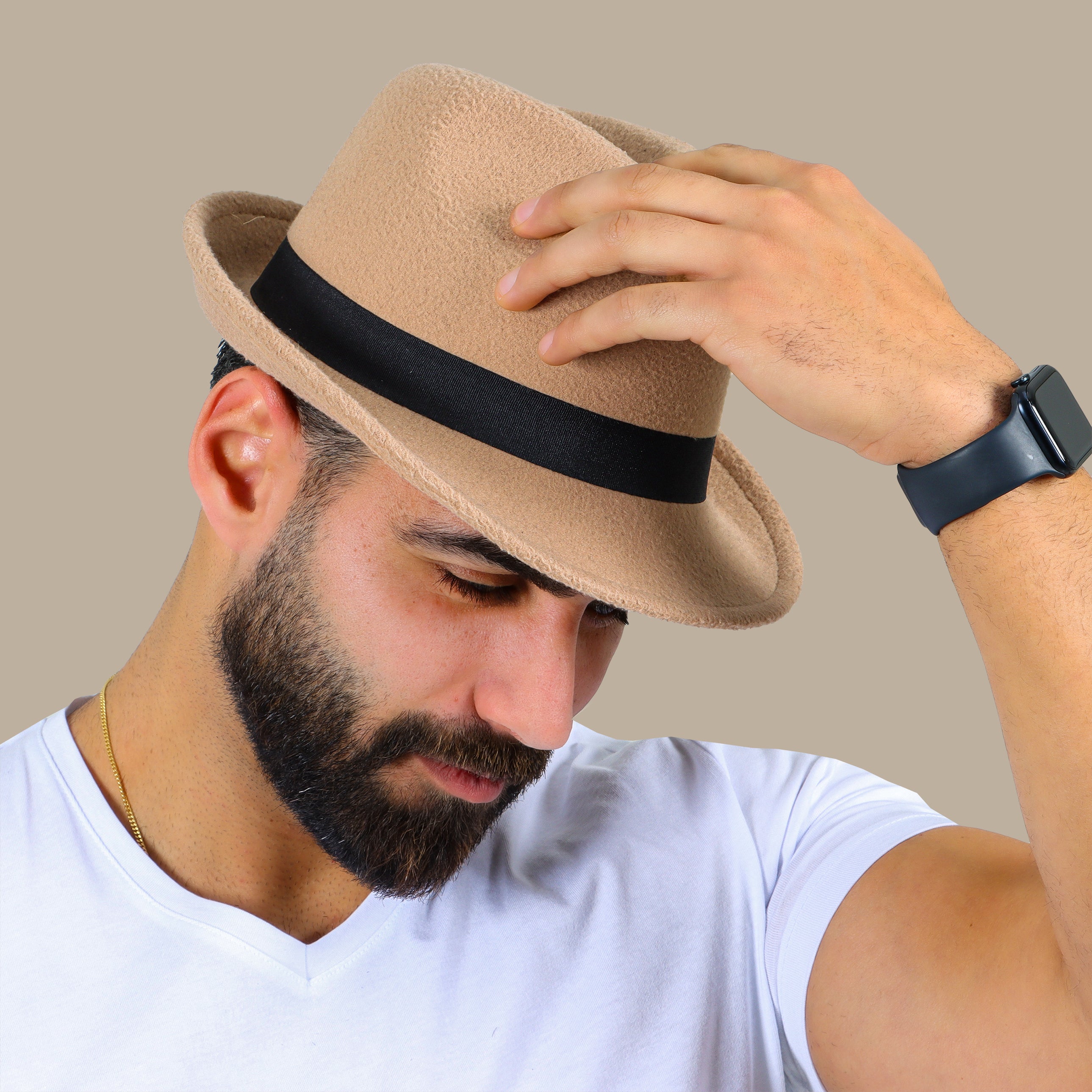 Beige Panama Hat