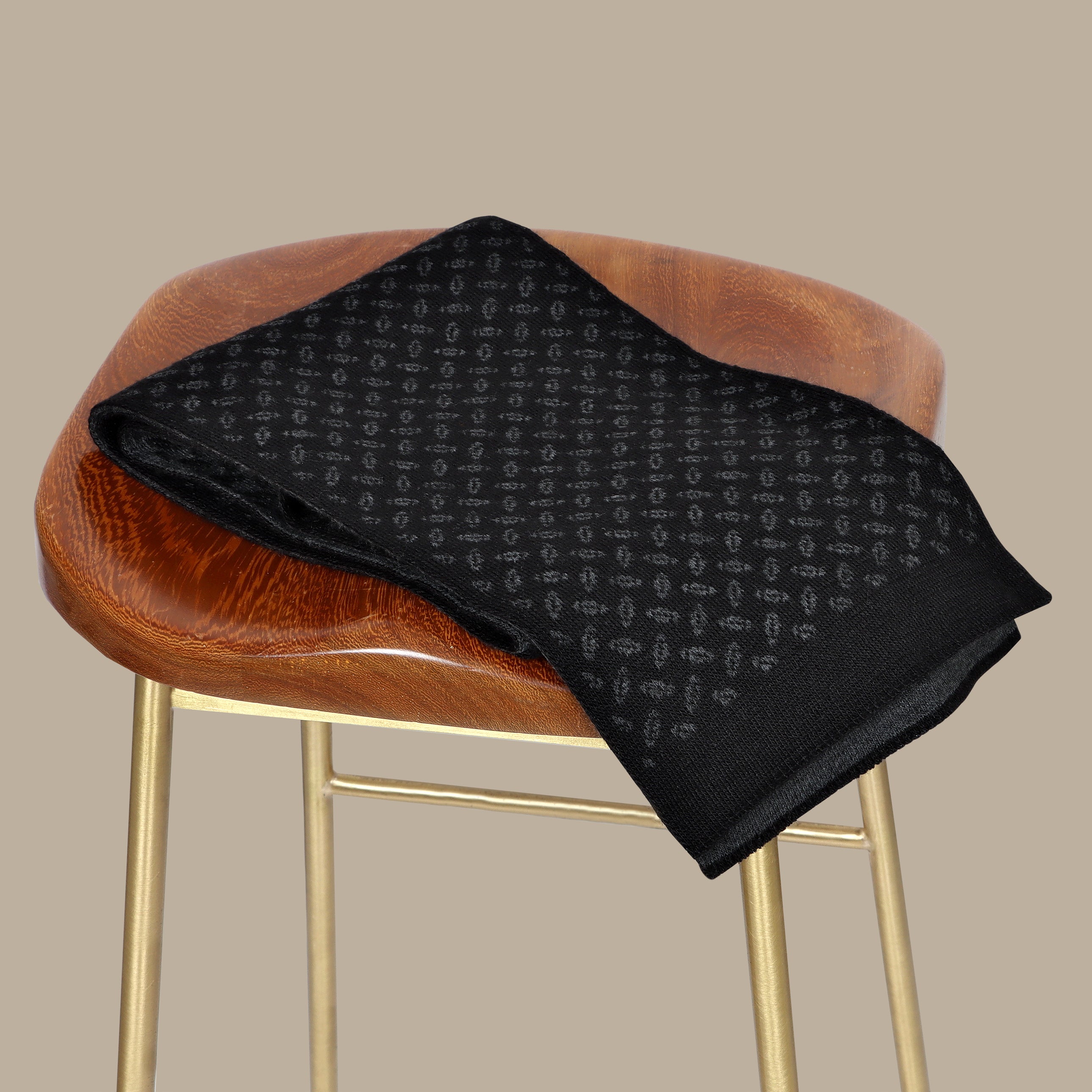 Dark Grey Slim Designed Scarf