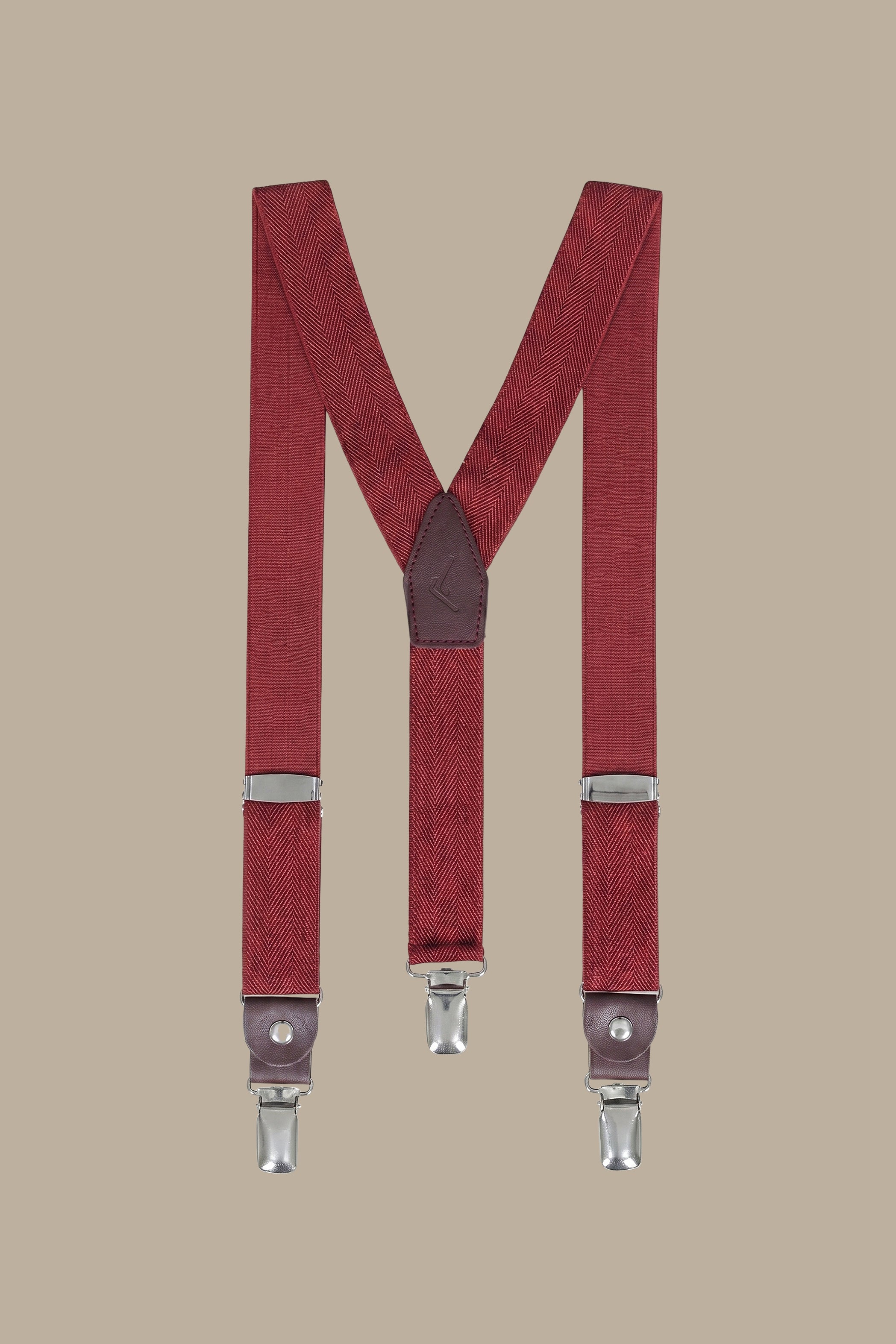 Basic Burgundy Suspenders for Kids