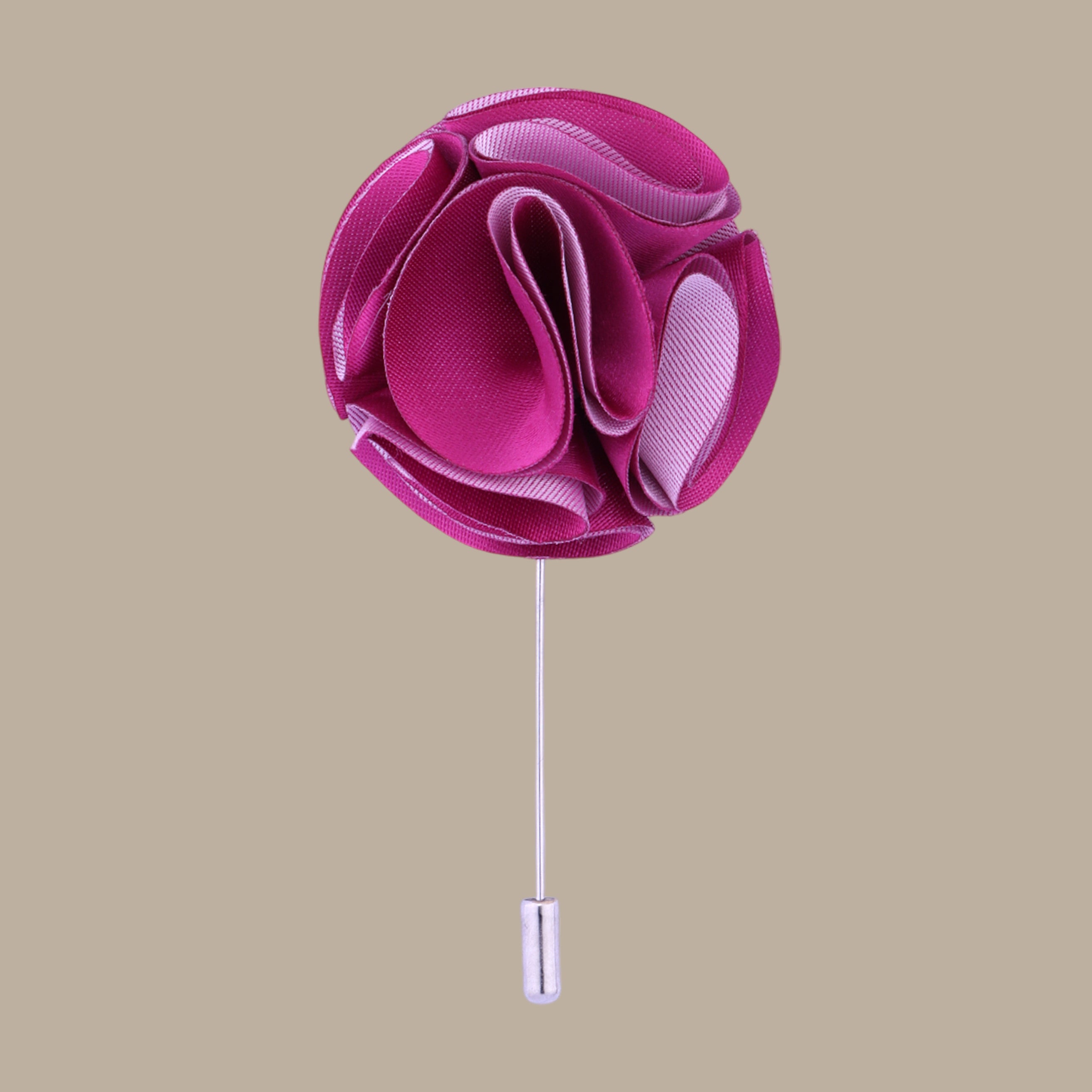 Purple Floral Pin with Oversized Bloom