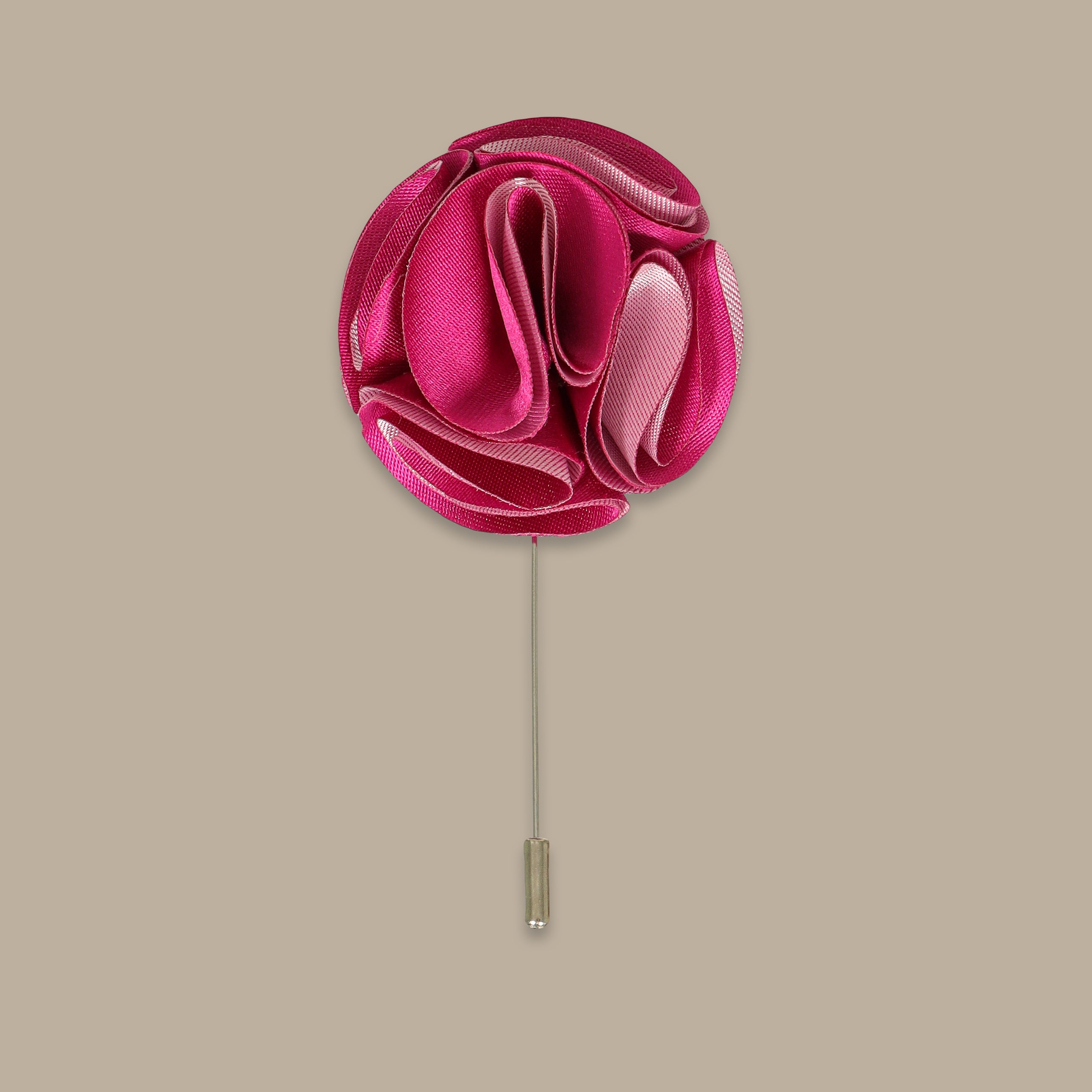 Purple Floral Pin with Oversized Bloom