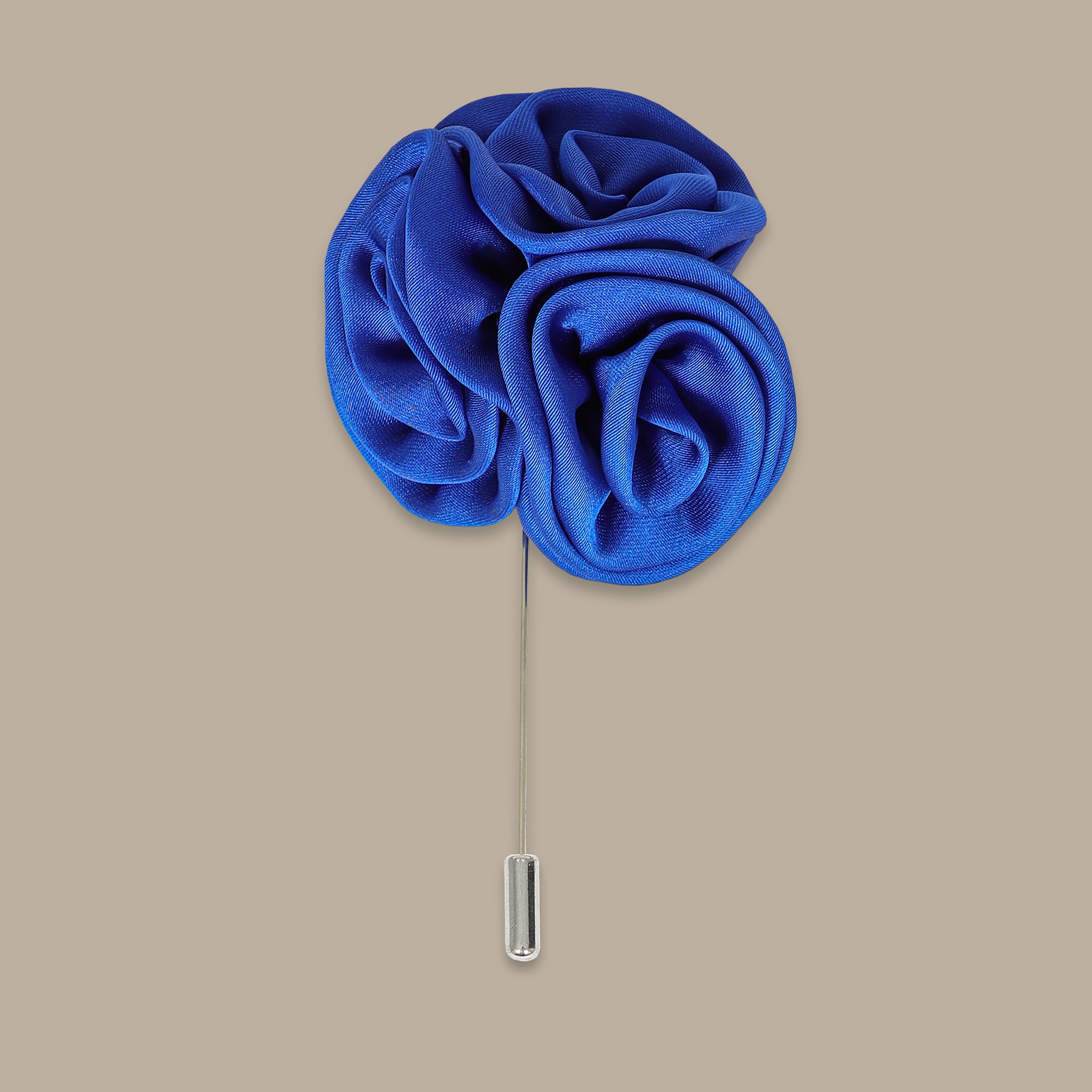 Indigo 3 Flowers Pin