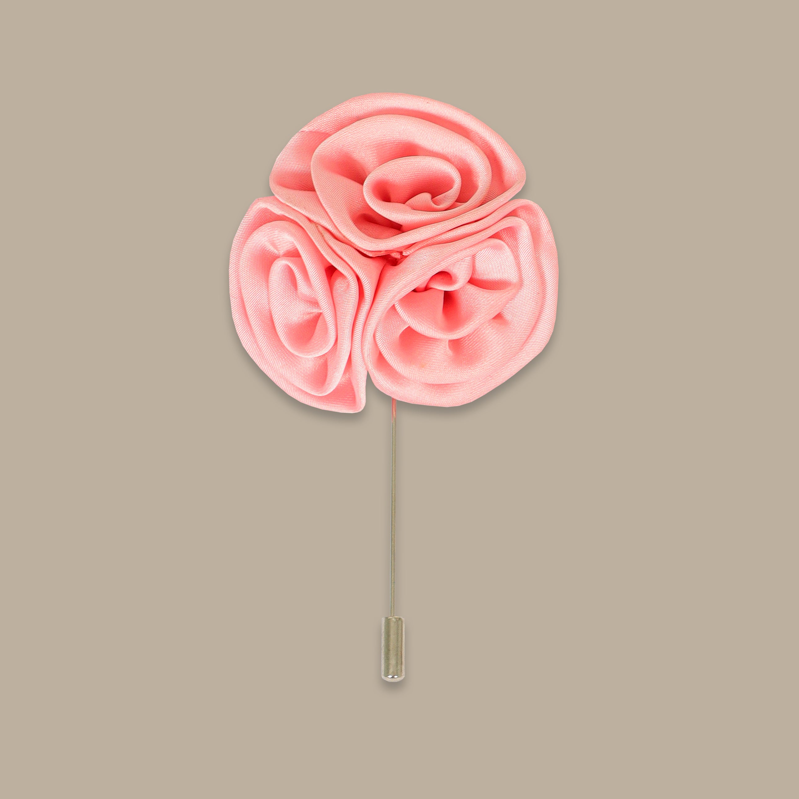 Pink Bloom Pin with Three Flowers