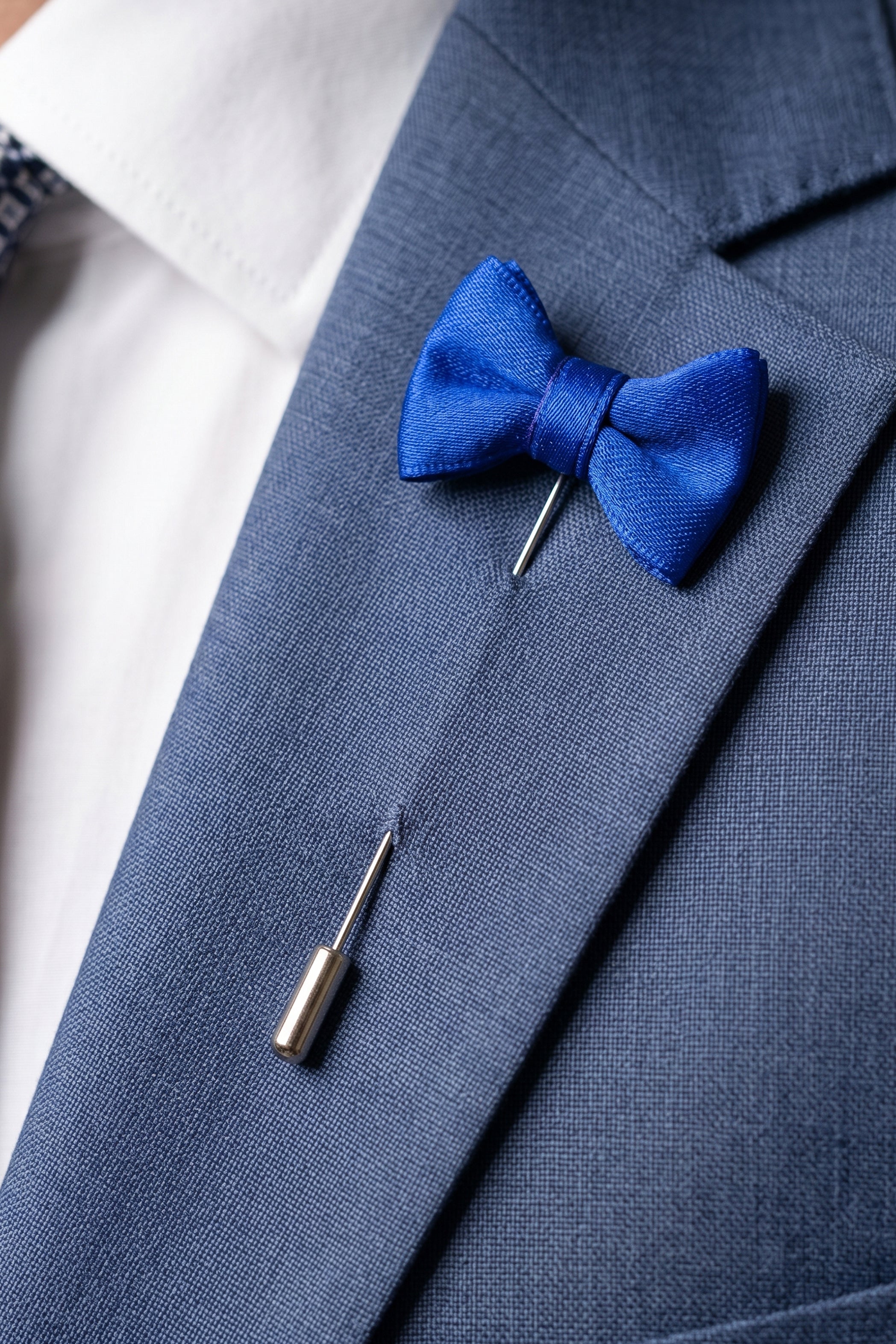 Indigo Tie Shaped Pin