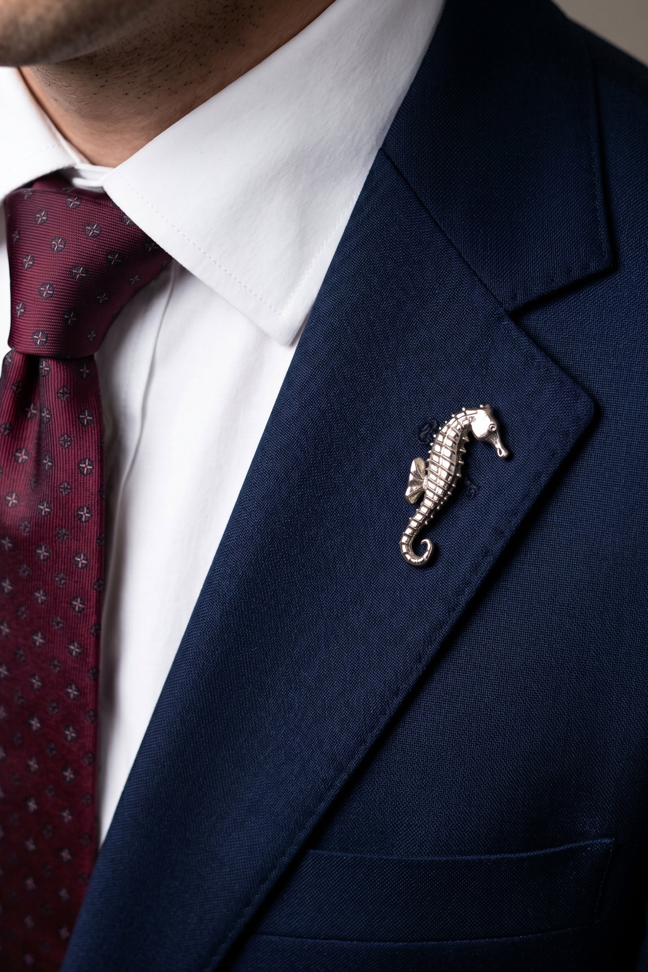 Water Horse Silver Pin