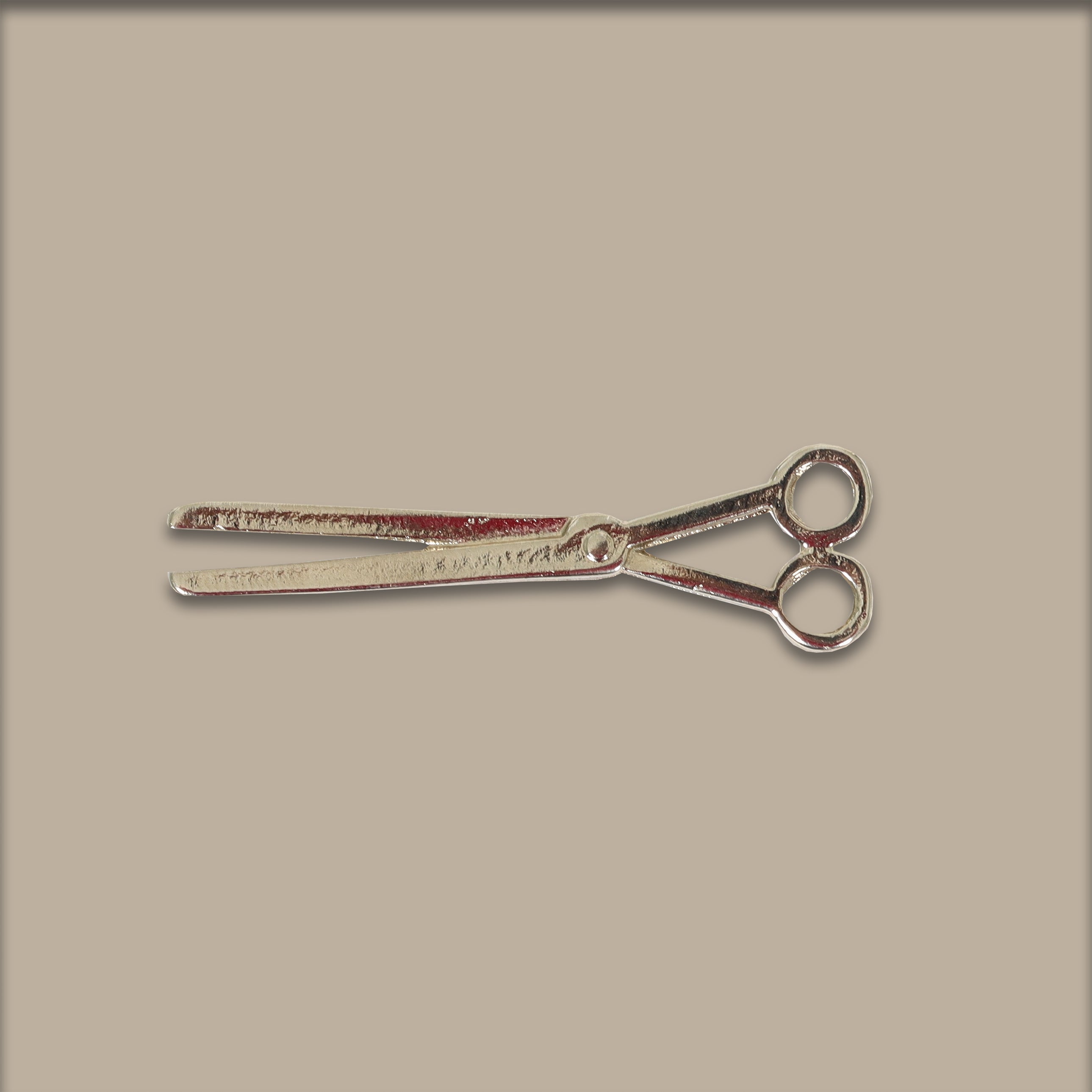 Silver Scissor Pin