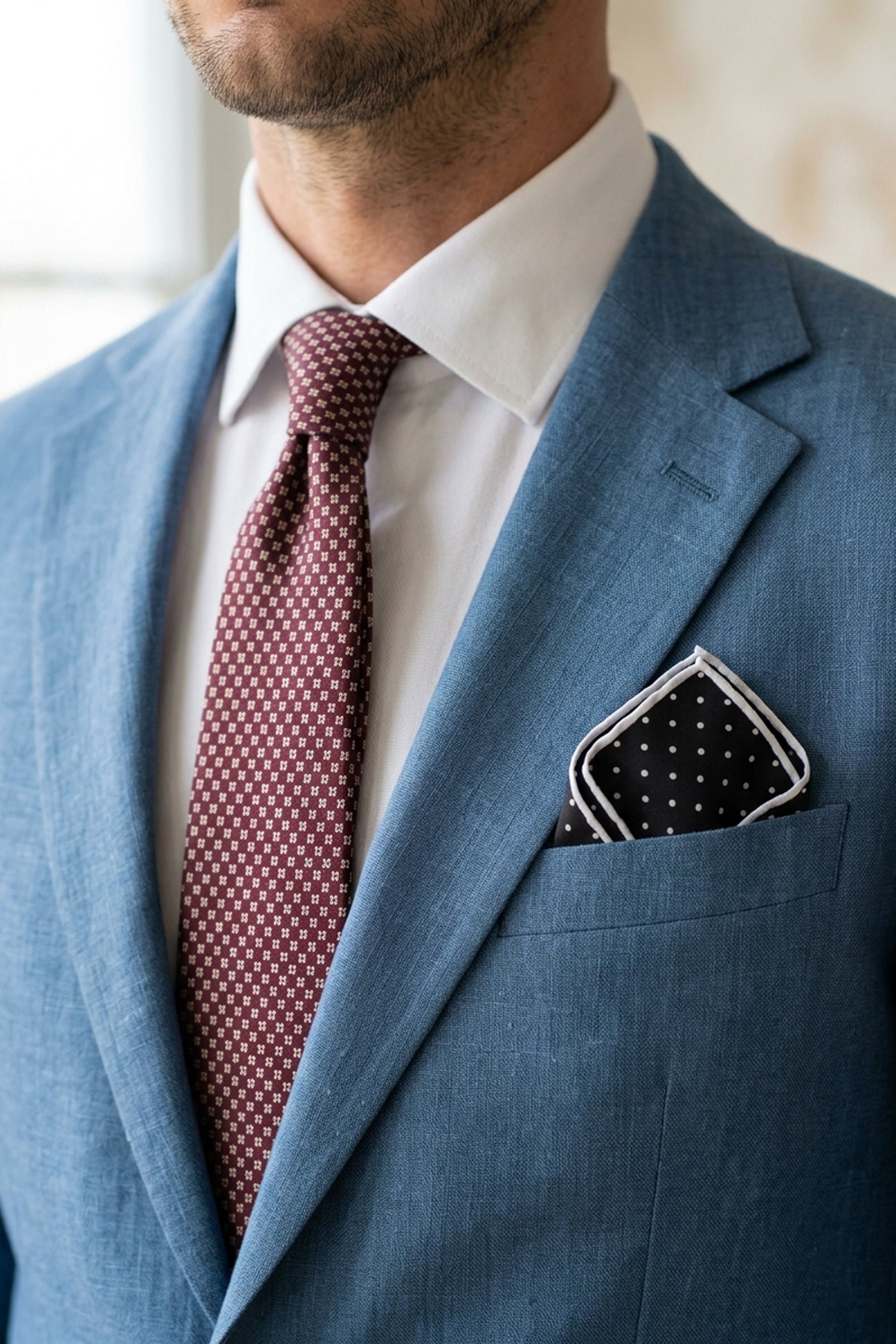 Black Paisley Pocket Square