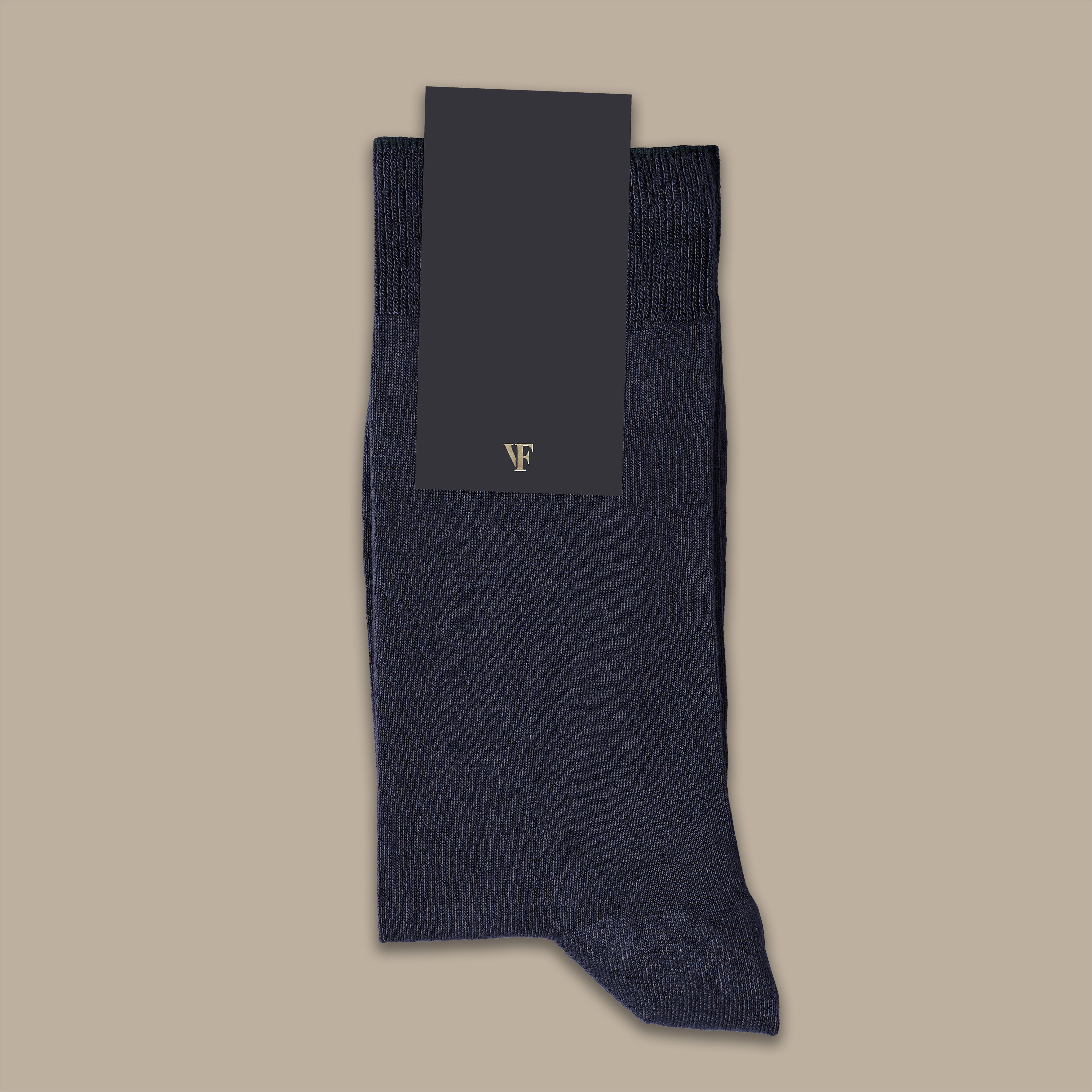 Grey Long Basic Socks